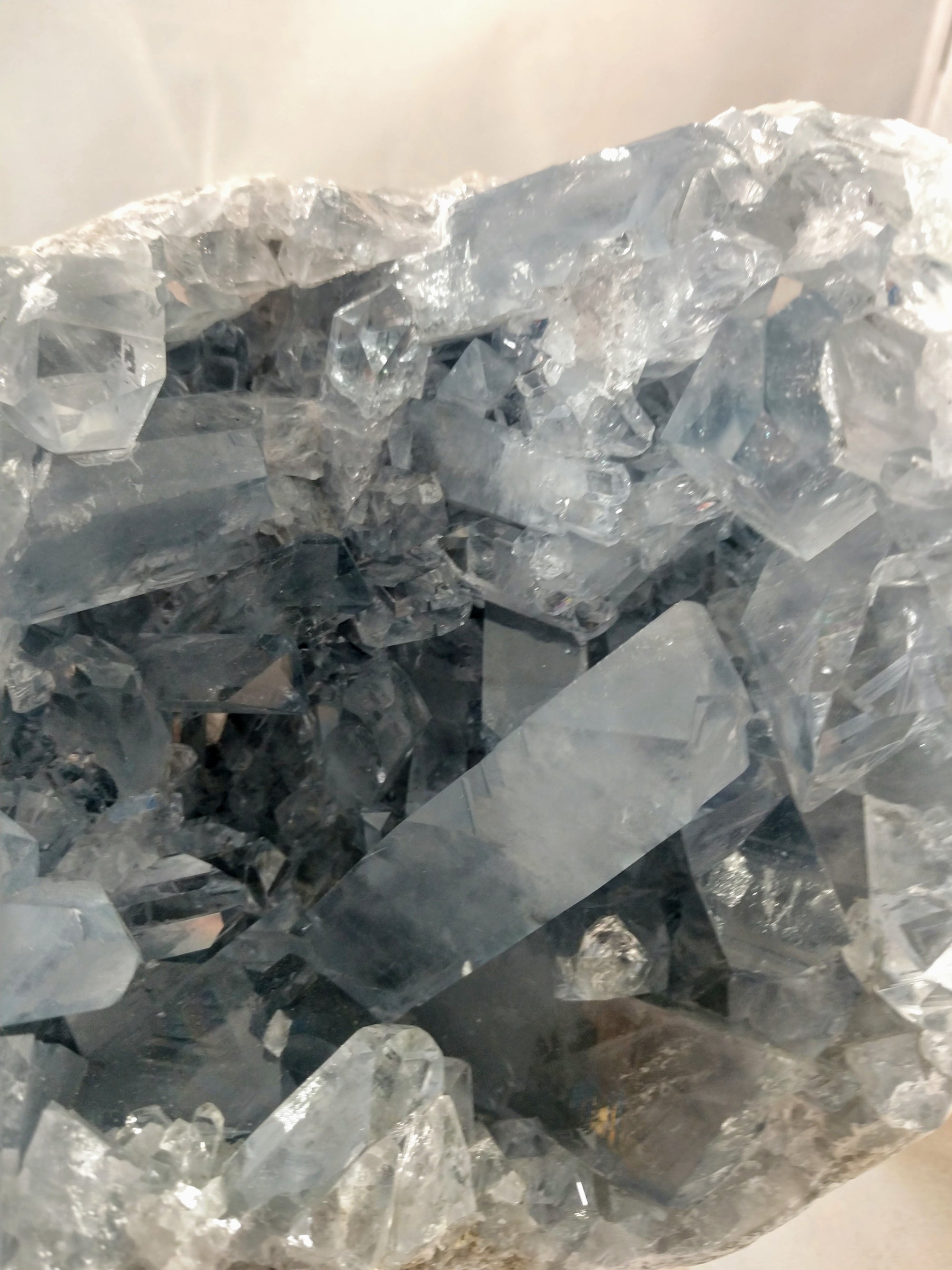 Celestite Geode from Madagascar, 9 lbs
