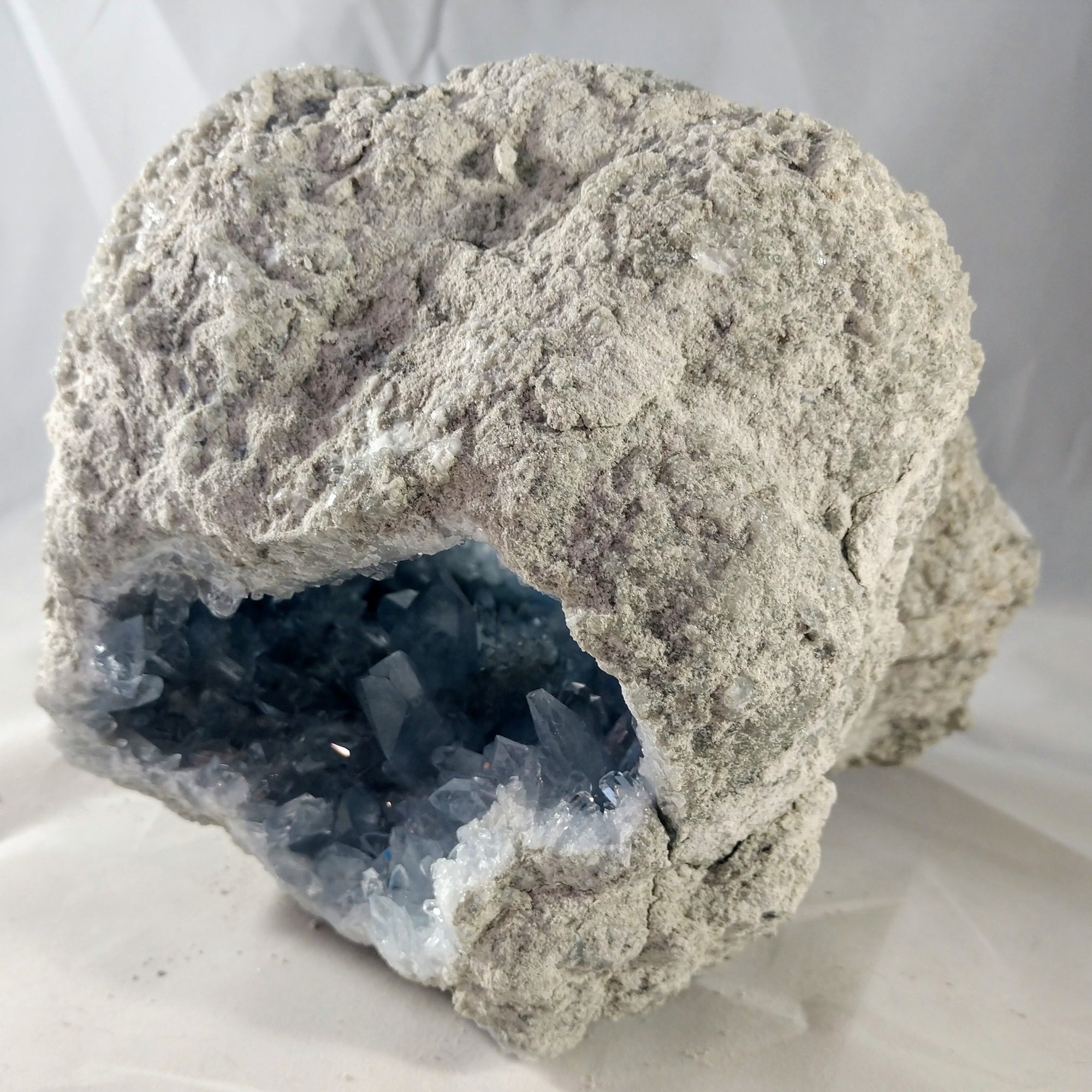 Celestite Geode from Madagascar, 8 lbs