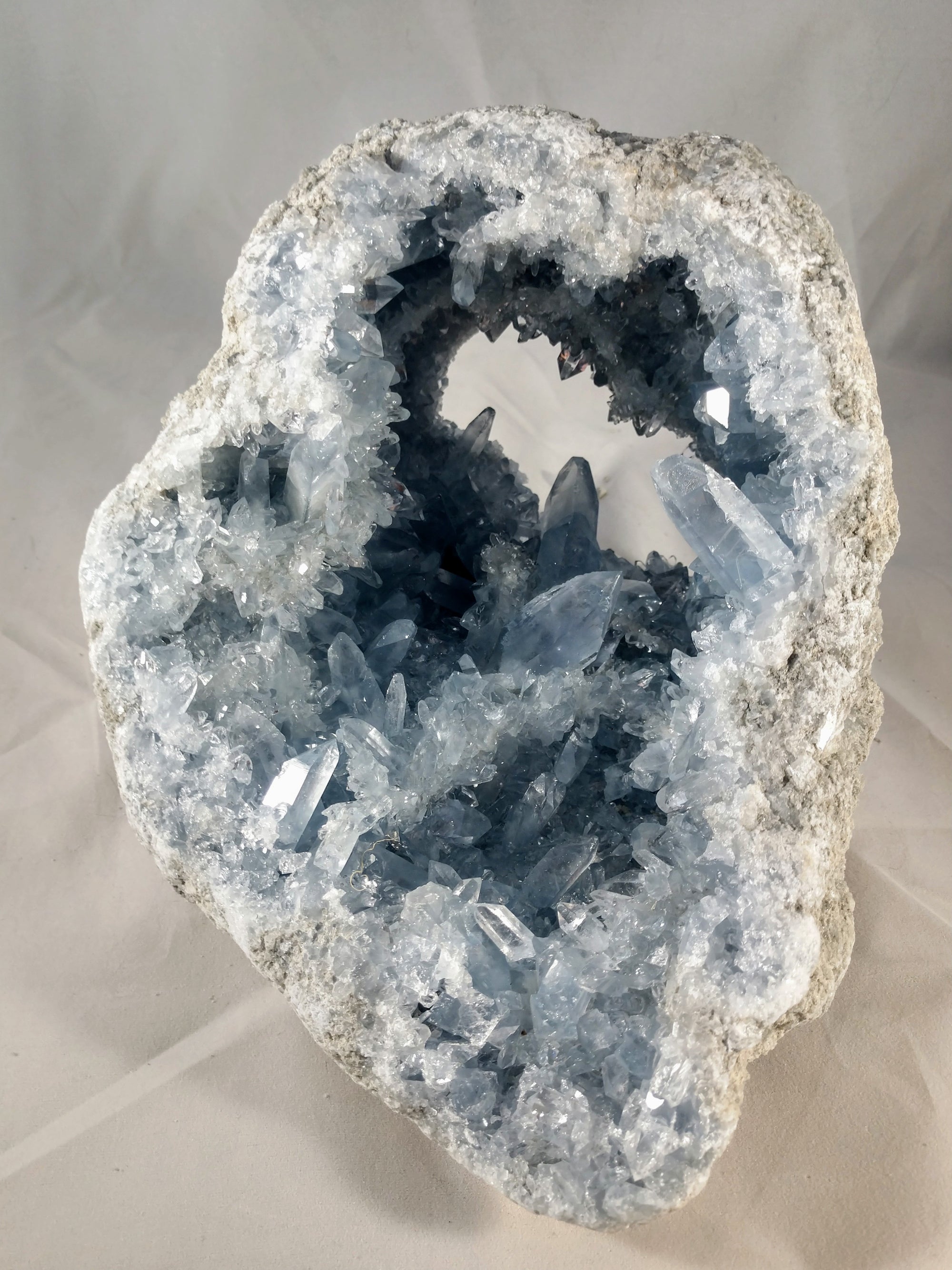 Celestite Geode from Madagascar, 8 lbs