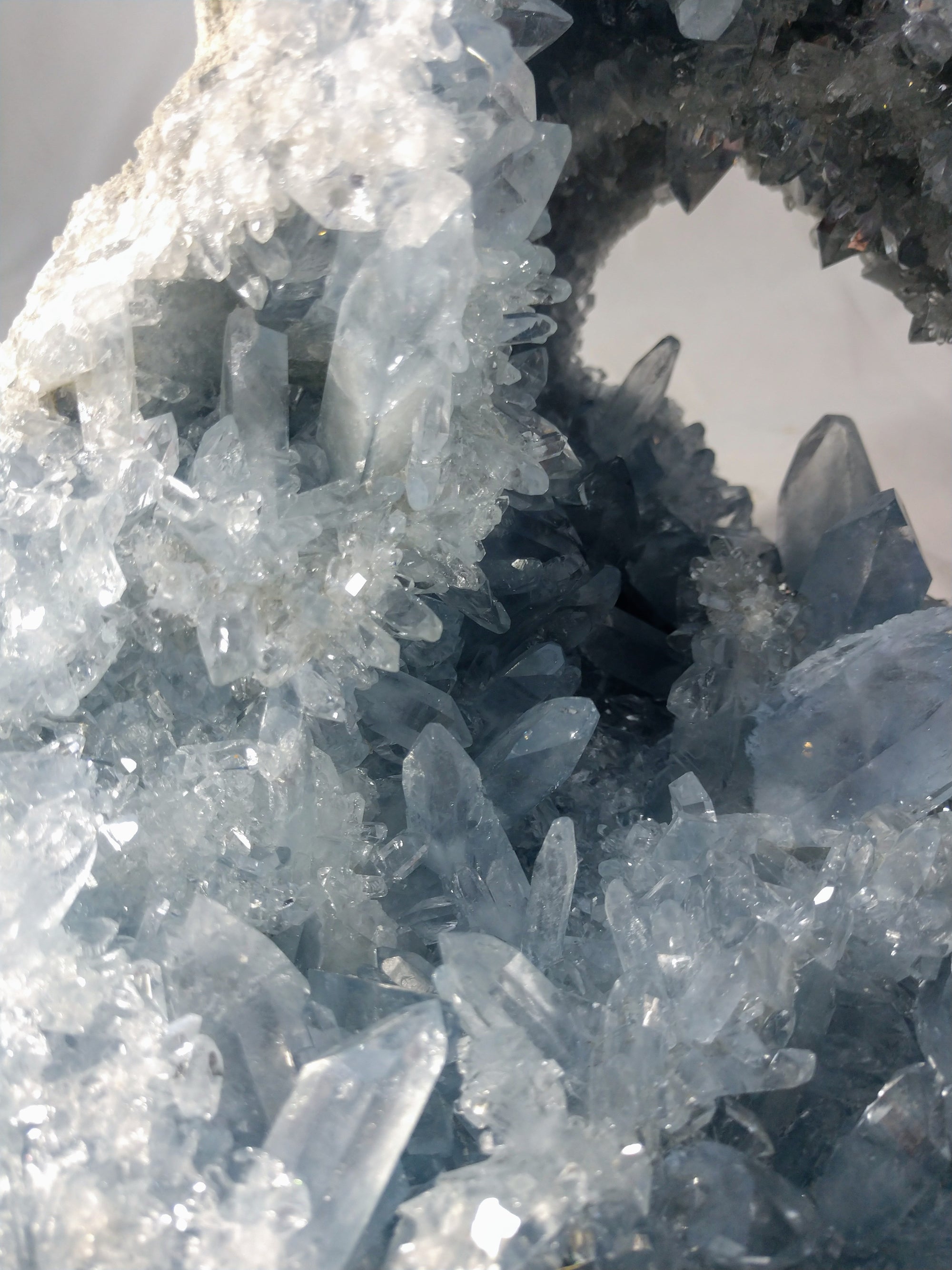 Celestite Geode from Madagascar, 8 lbs