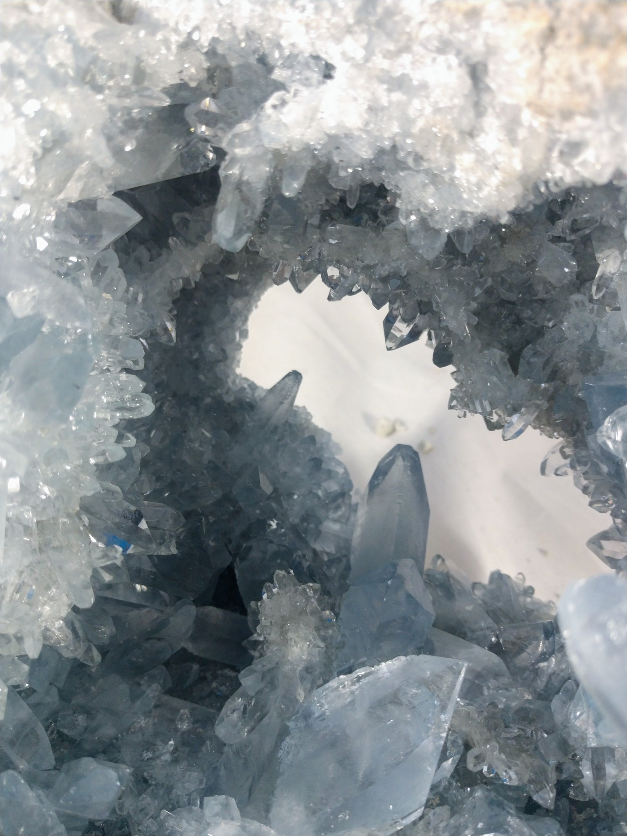 Celestite Geode from Madagascar, 8 lbs