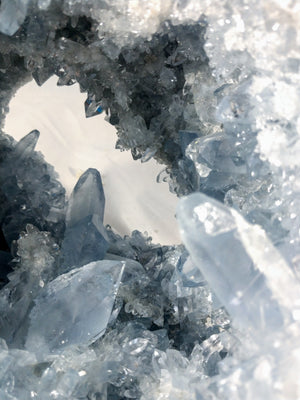 Celestite Geode from Madagascar, 8 lbs
