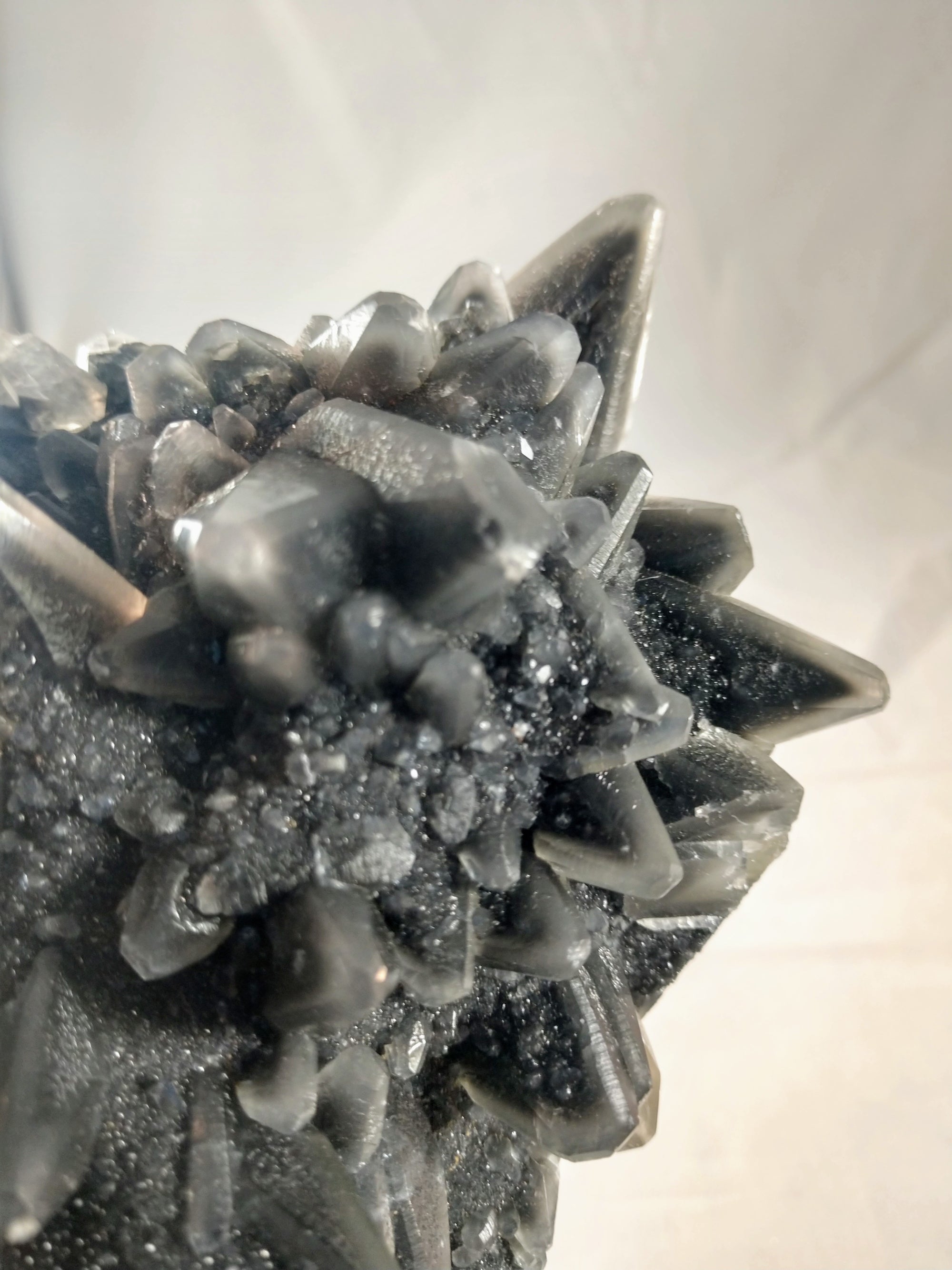 Dogtooth Calcite w/ Marcasite Phantoms