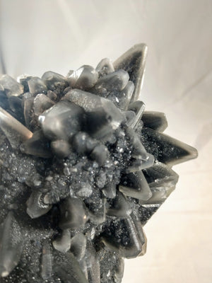 Dogtooth Calcite w/ Marcasite Phantoms