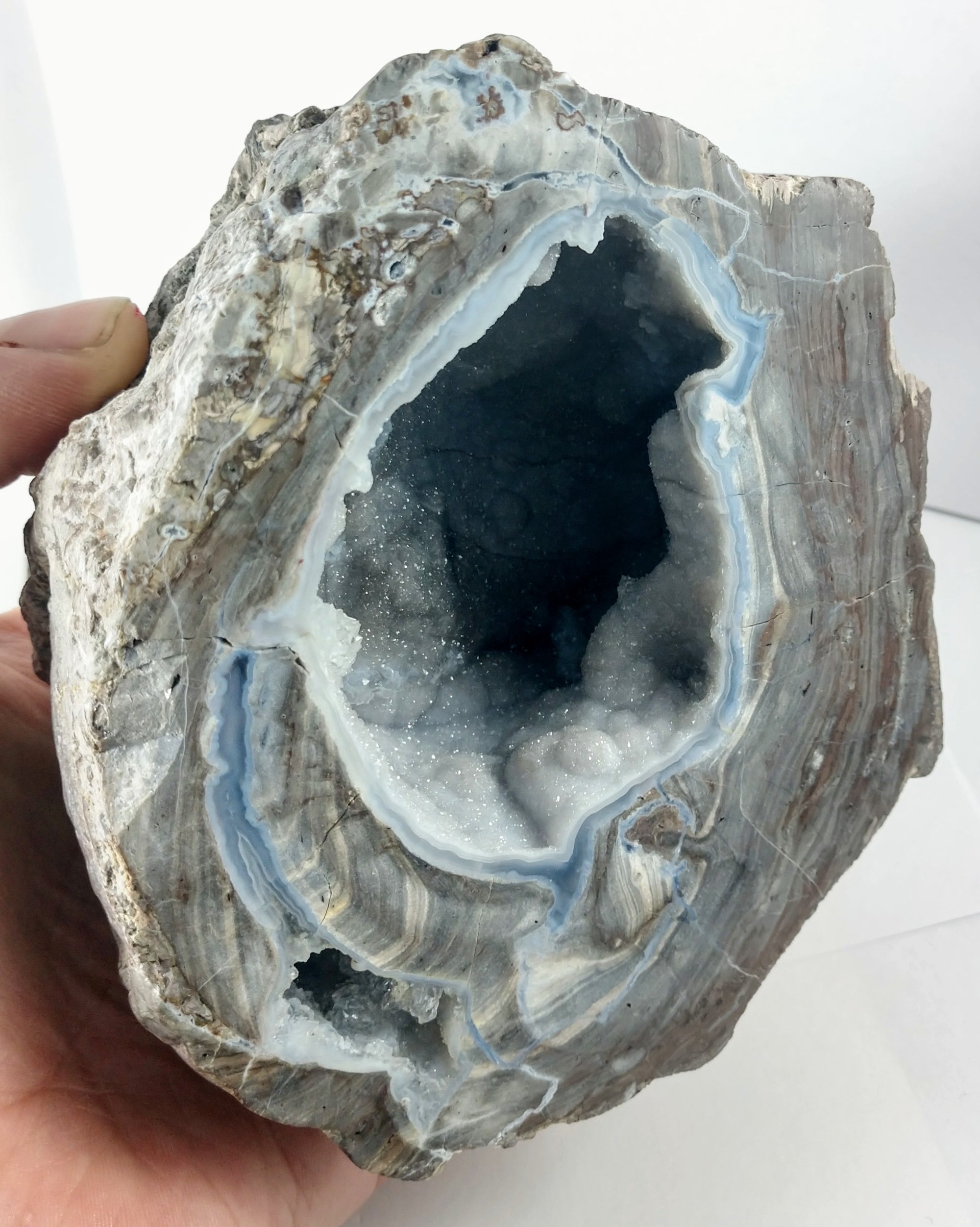 Druzy Quartz Geode, Utah