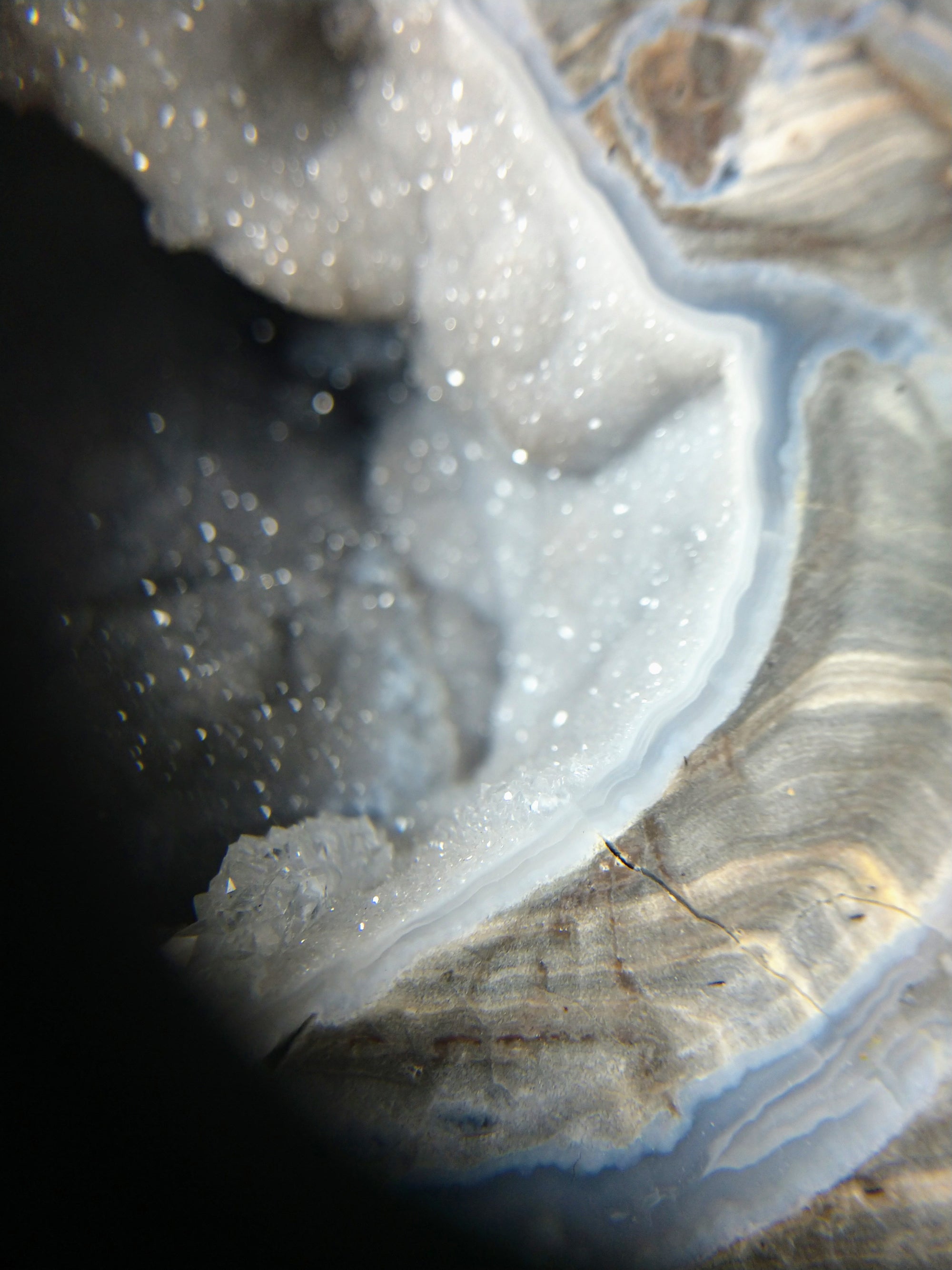 Druzy Quartz Geode, Utah