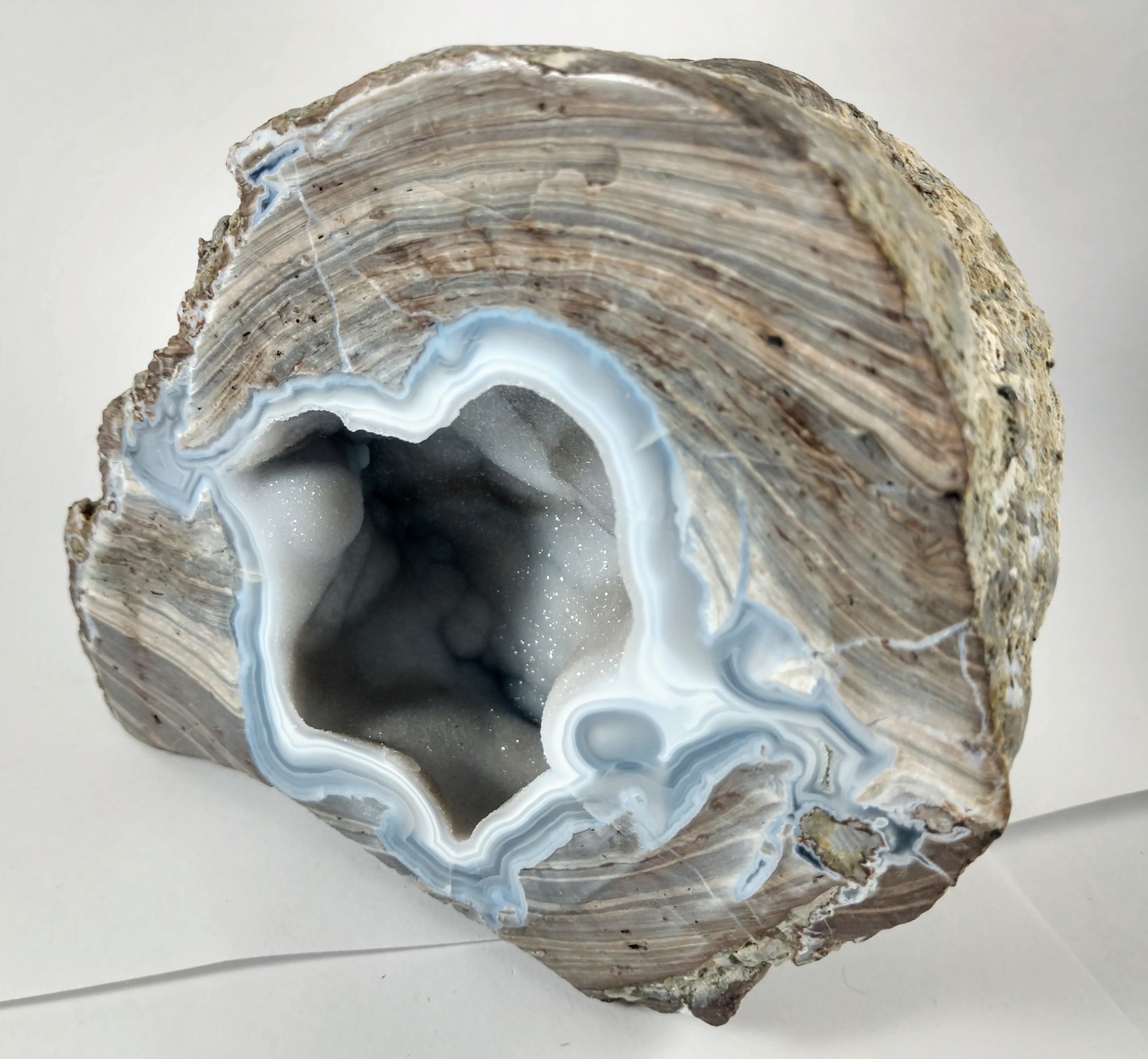 Druzy Quartz Geode, Utah