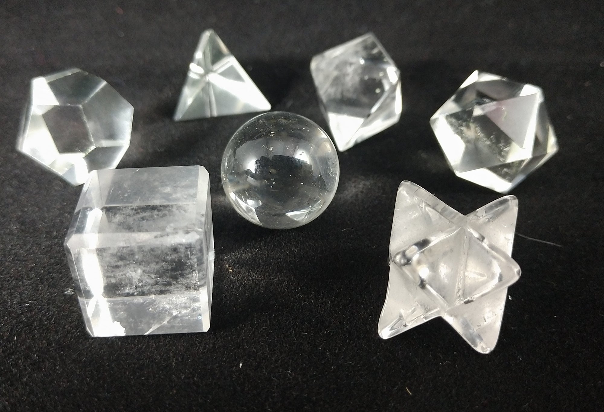 Sacred Geometry Set (Quartz from India)