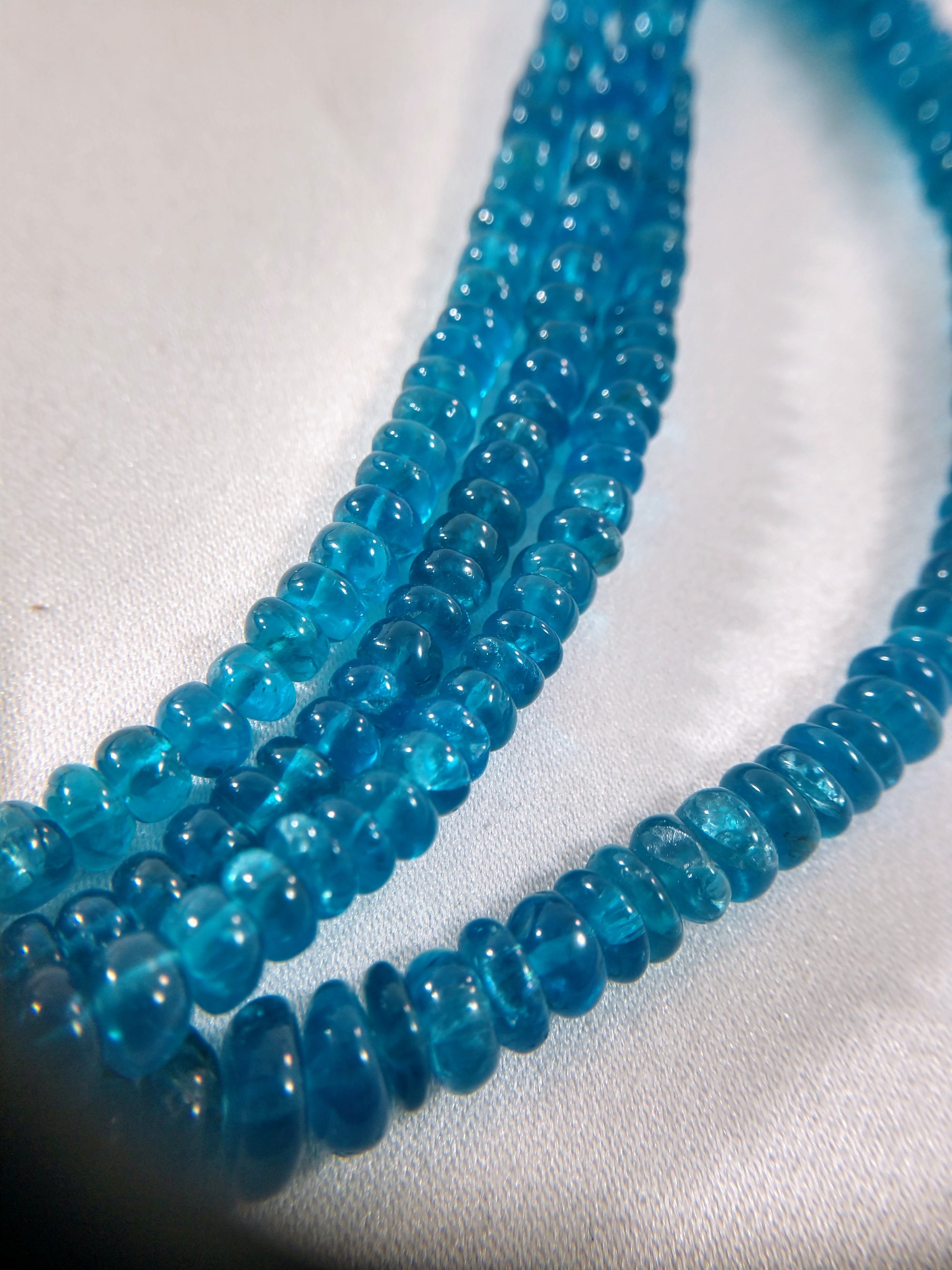 Faceted Apatite Beaded Necklace