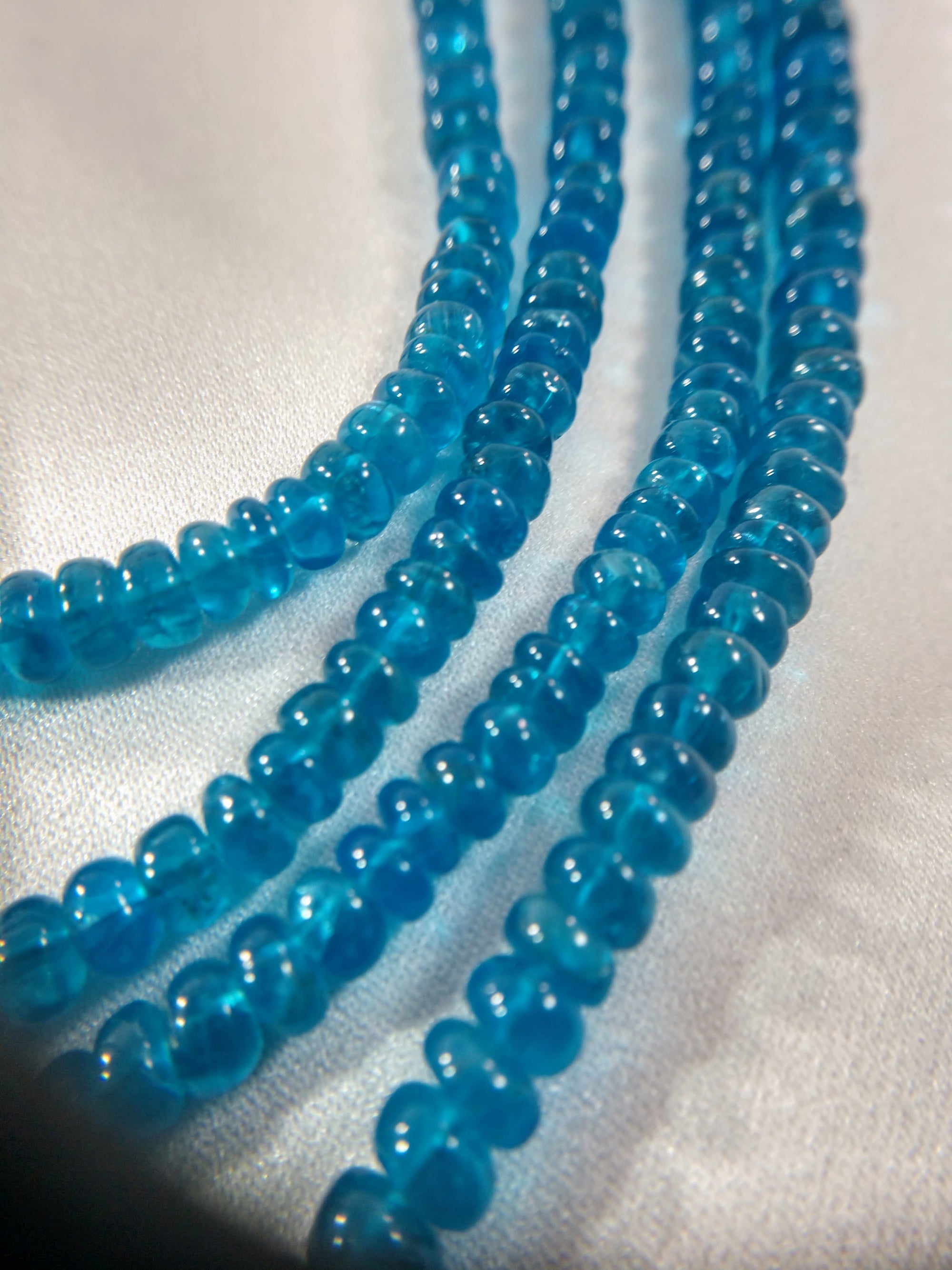 Faceted Apatite Beaded Necklace
