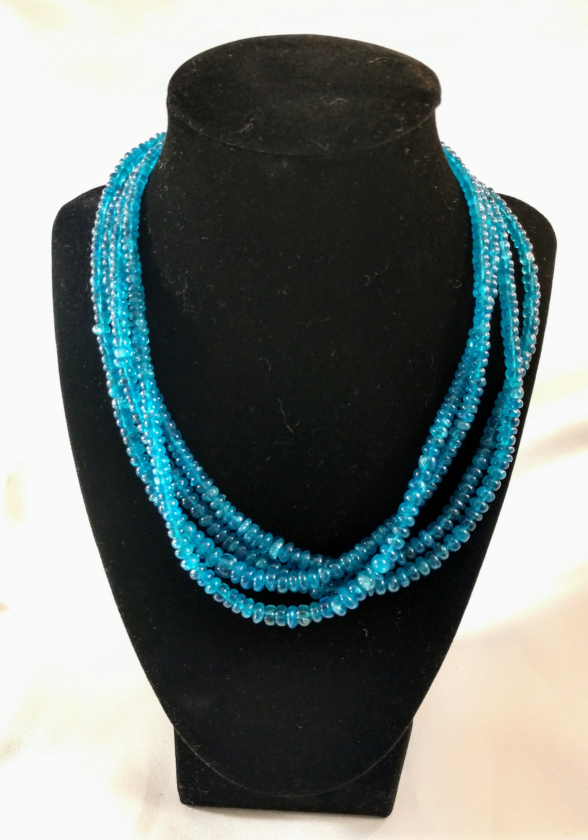 Faceted Apatite Beaded Necklace