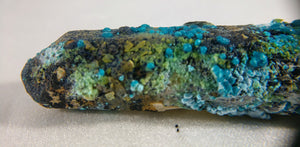 Chrysocolla over Quartz from Peru