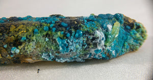 Chrysocolla over Quartz from Peru