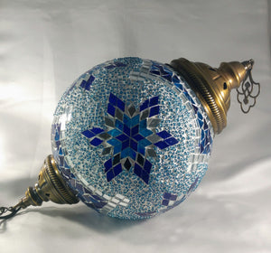 Hanging Glass Mosaic Lamp