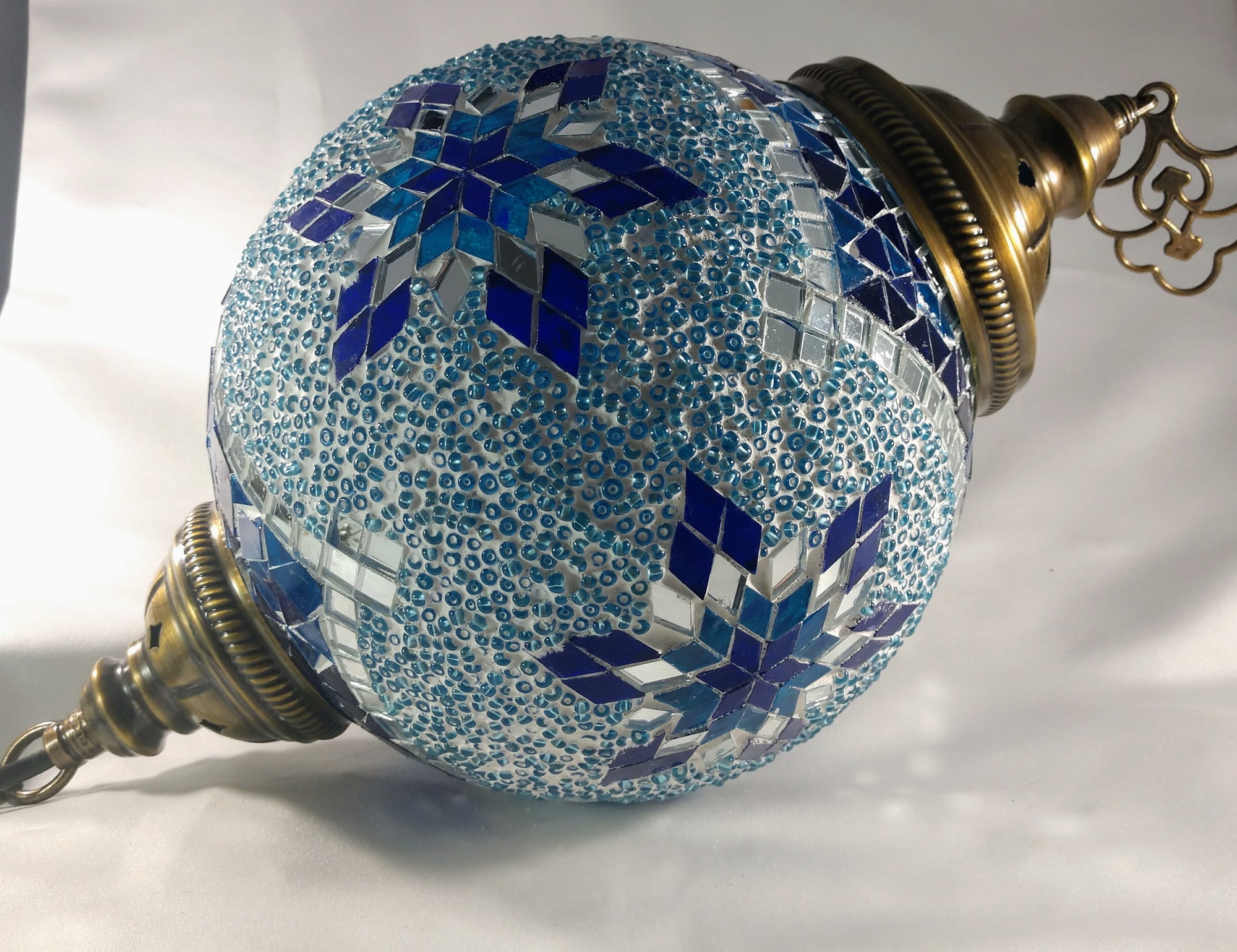 Hanging Glass Mosaic Lamp