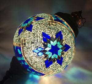 Hanging Glass Mosaic Lamp