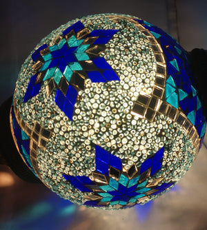 Hanging Glass Mosaic Lamp