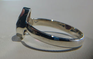 Faceted Pink Garnet Ring