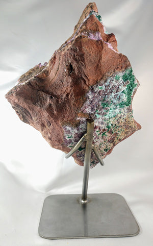 Spherocobaltite with Malachite and Quartz
