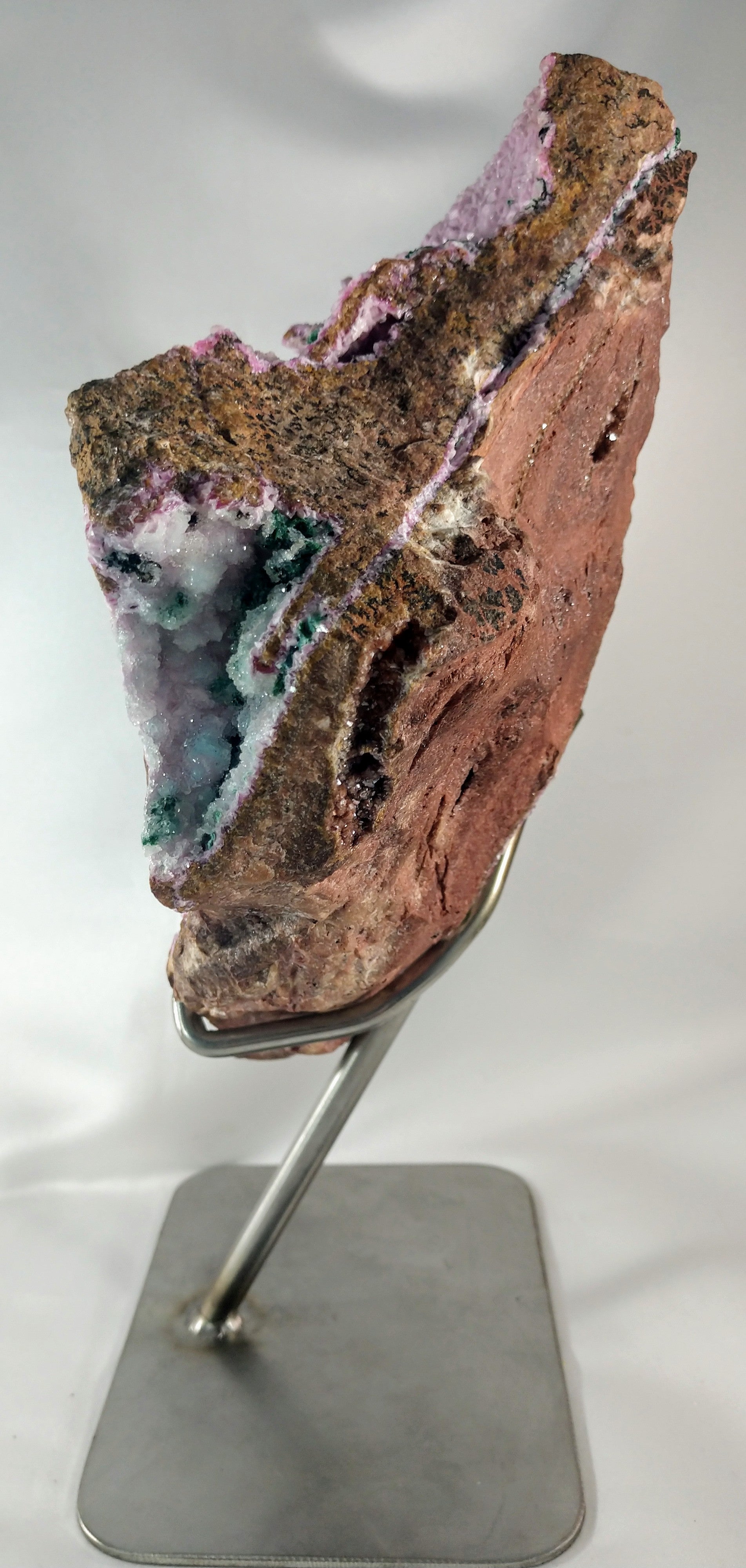 Spherocobaltite with Malachite and Quartz