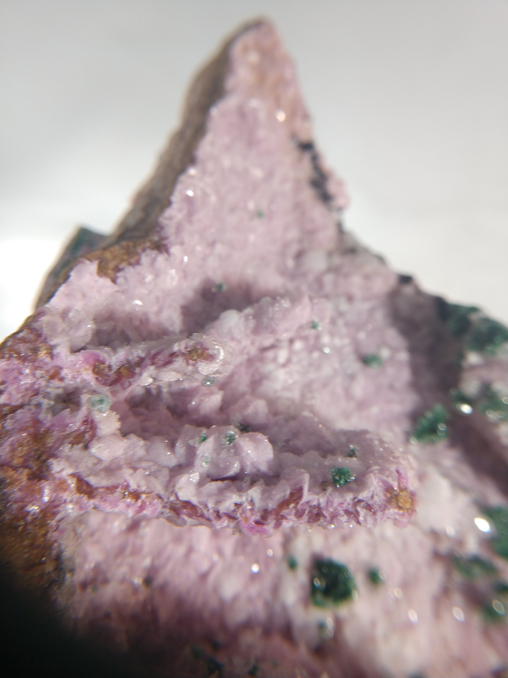 Spherocobaltite with Malachite and Quartz