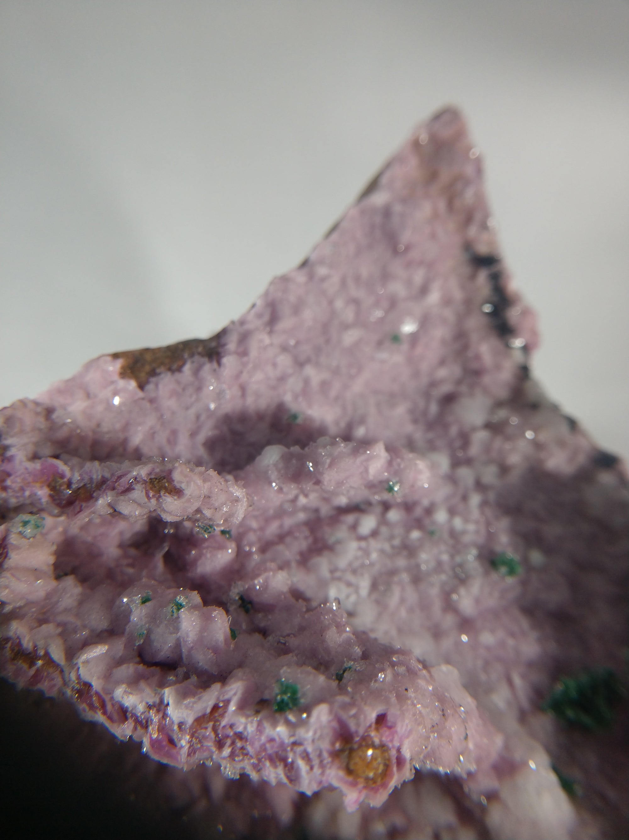 Spherocobaltite with Malachite and Quartz
