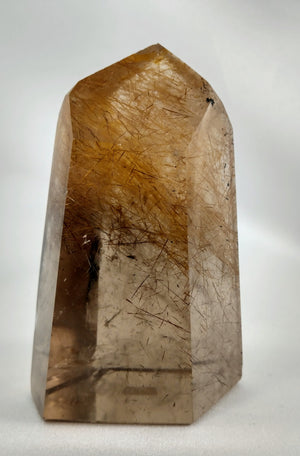 Rutilated Smoky Quartz Point