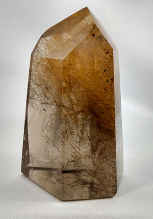 Rutilated Smoky Quartz Point