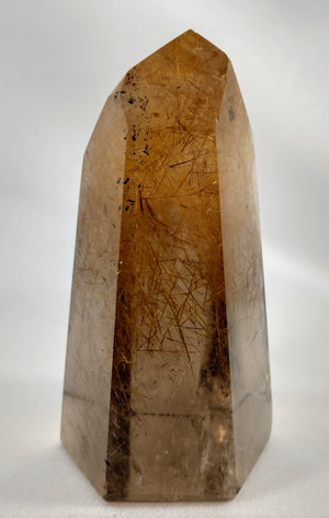 Rutilated Smoky Quartz Point