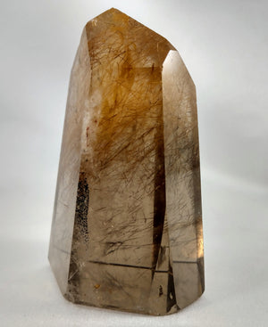 Rutilated Smoky Quartz Point