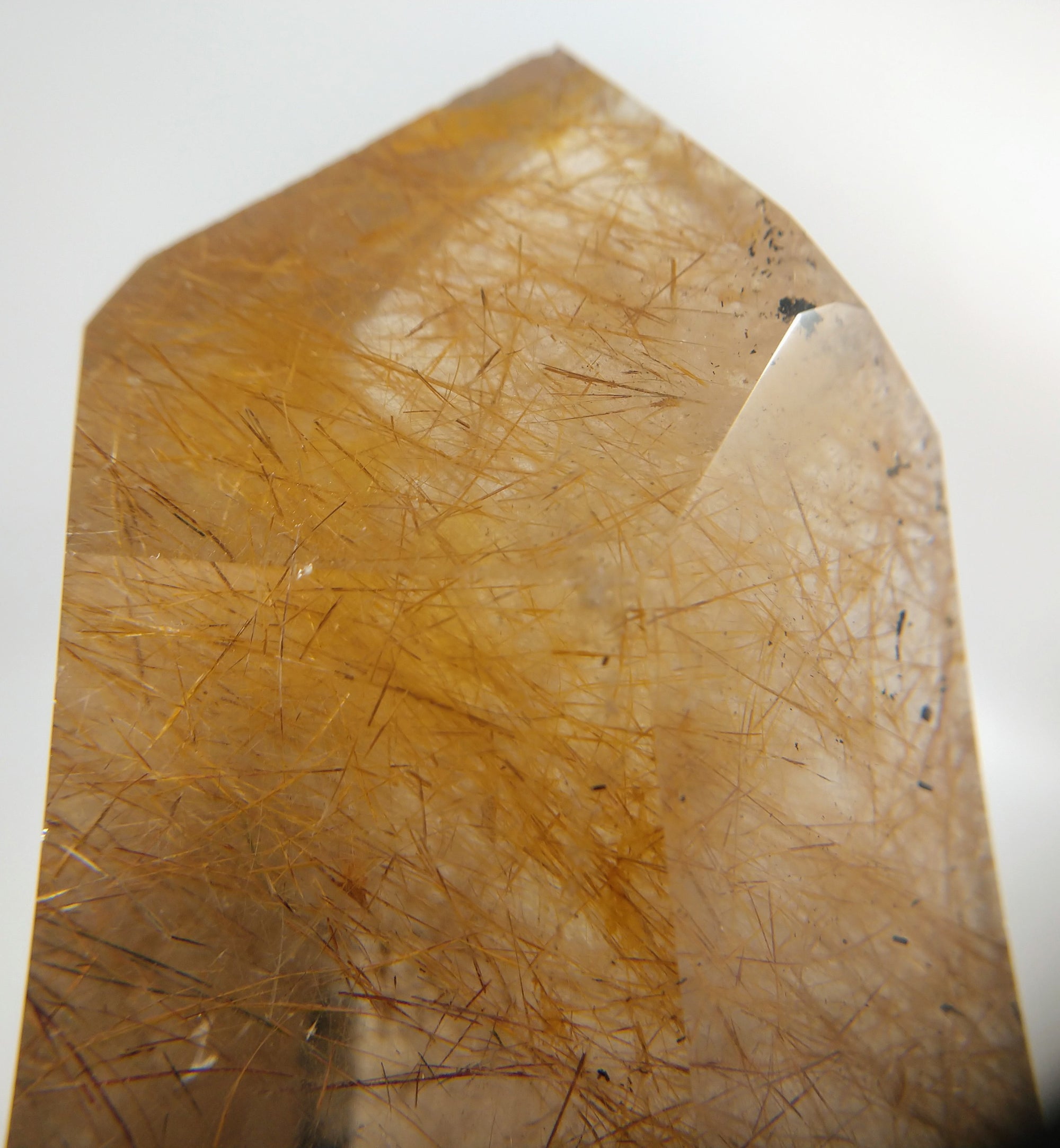 Rutilated Smoky Quartz Point