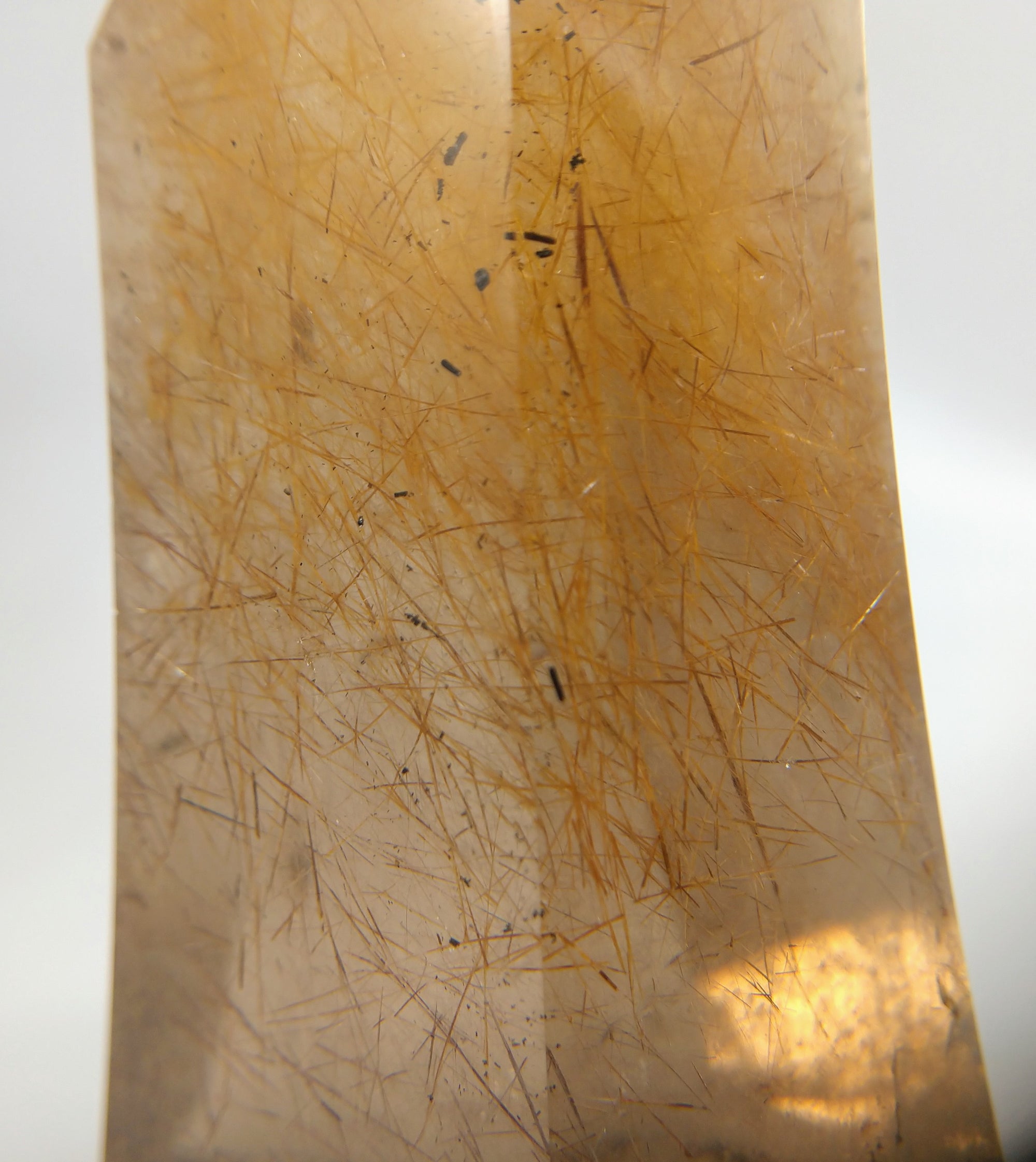 Rutilated Smoky Quartz Point