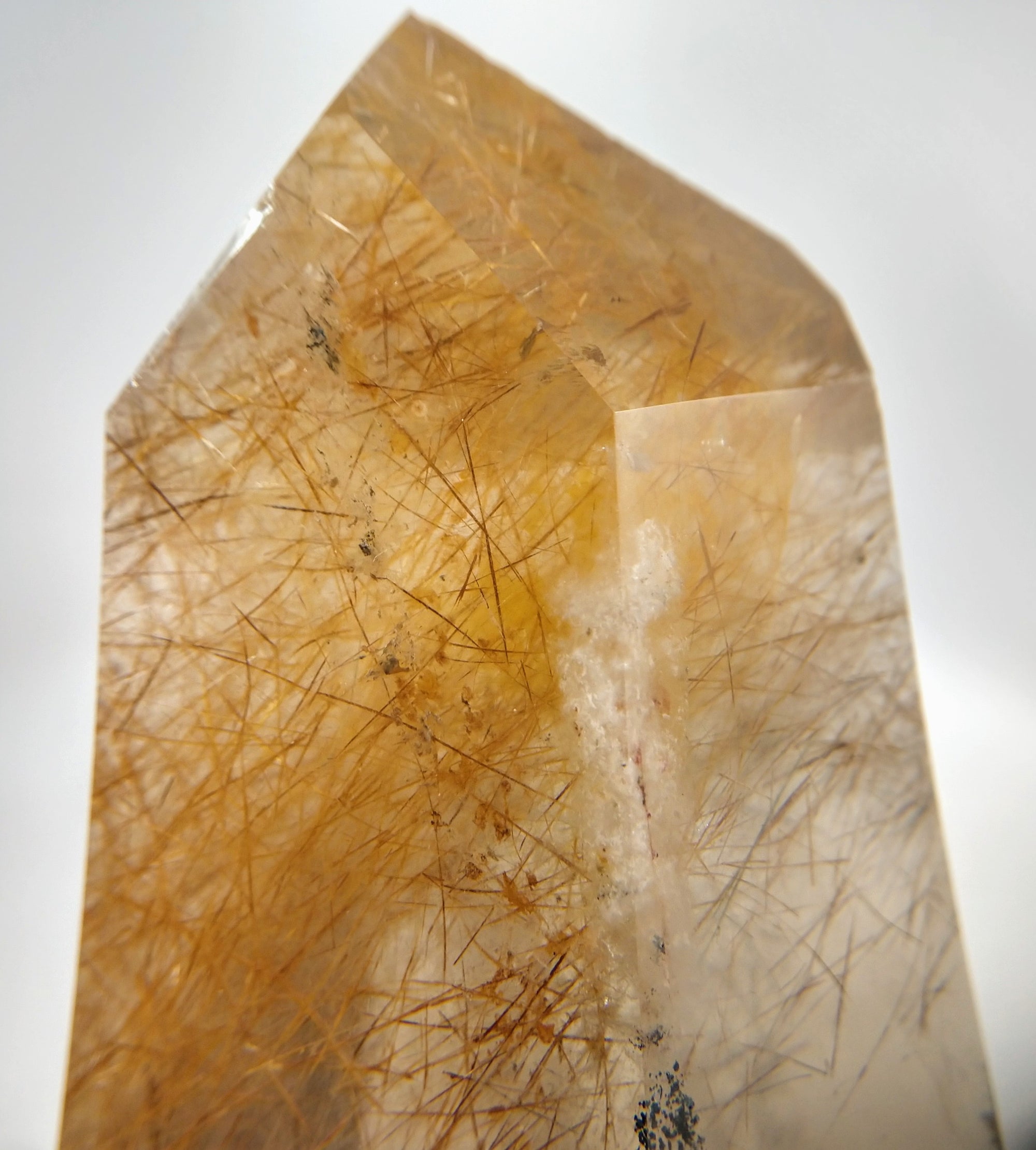 Rutilated Smoky Quartz Point