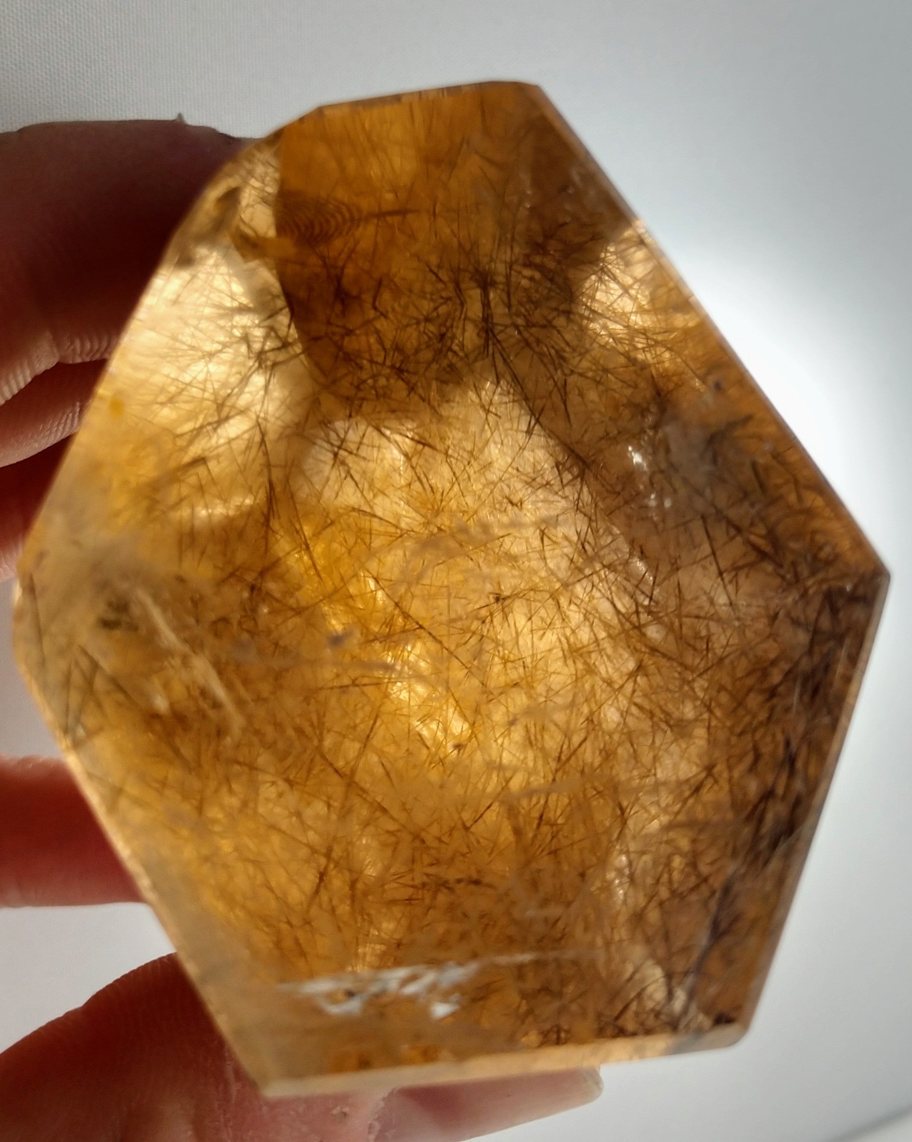 Rutilated Smoky Quartz Point