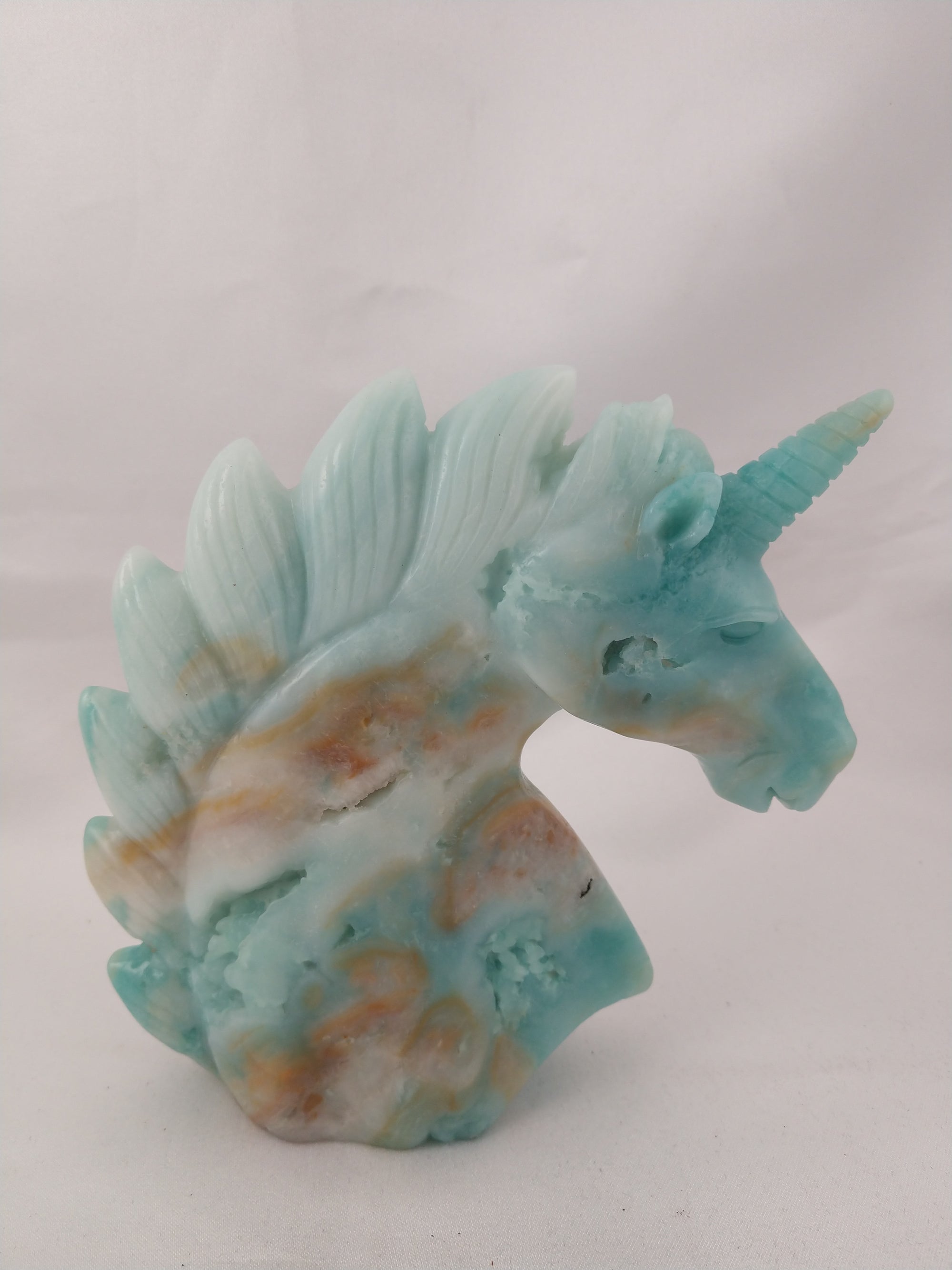 Amazonite Unicorn Carving