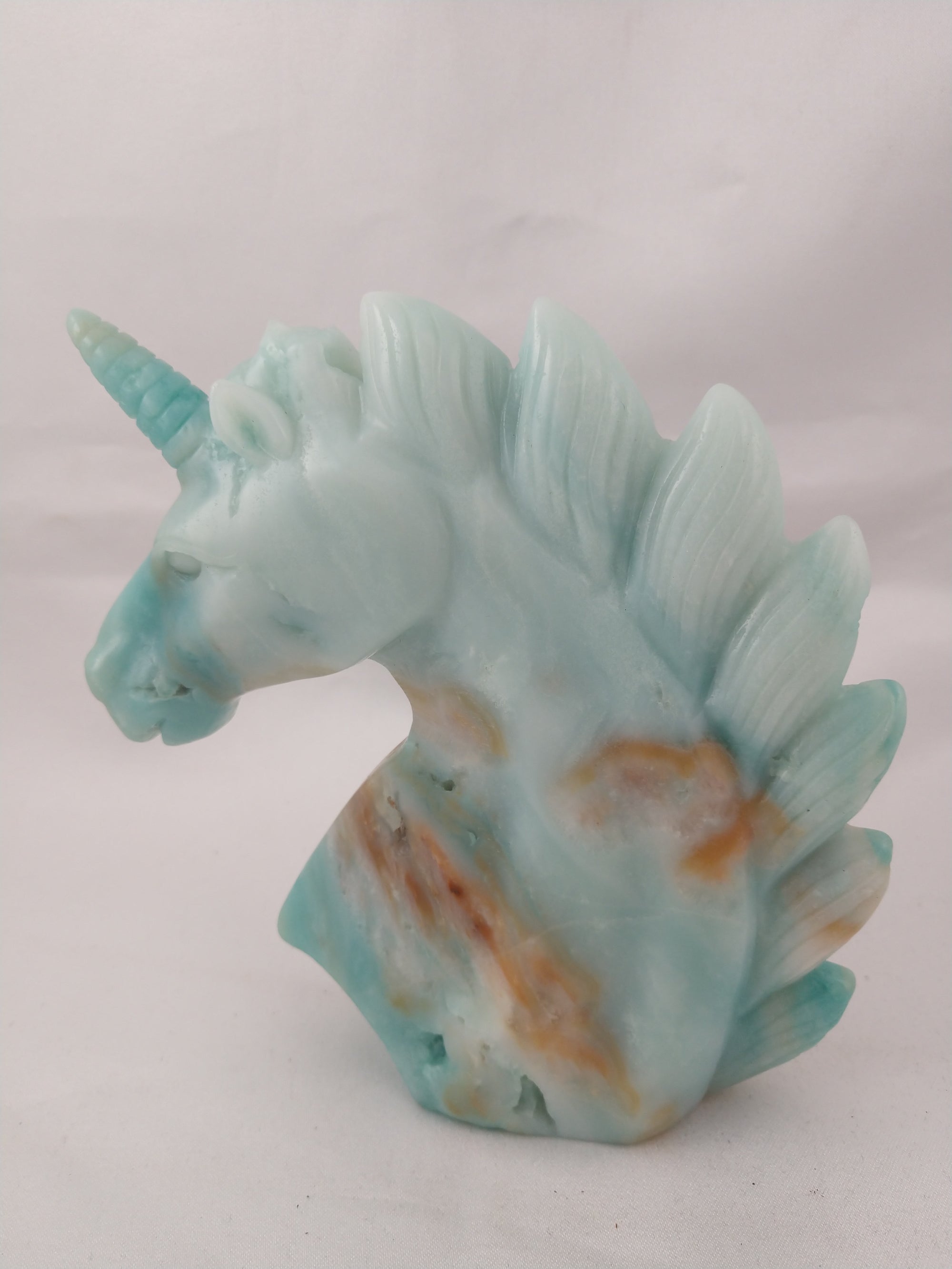 Amazonite Unicorn Carving
