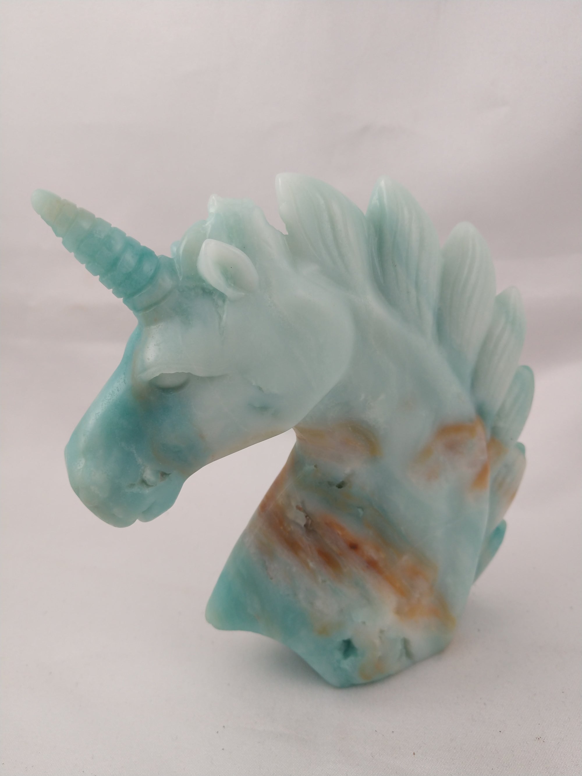 Amazonite Unicorn Carving