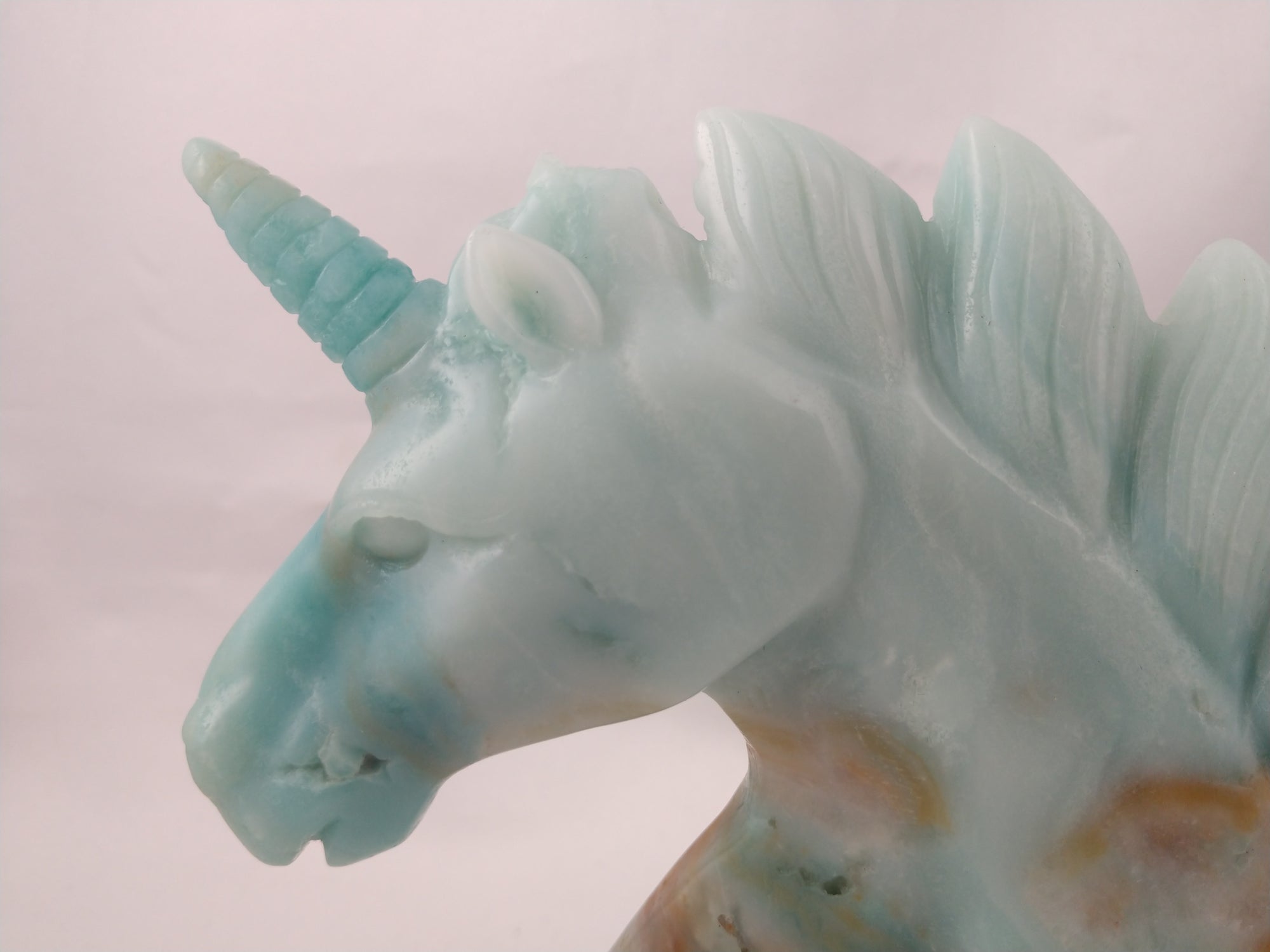 Amazonite Unicorn Carving