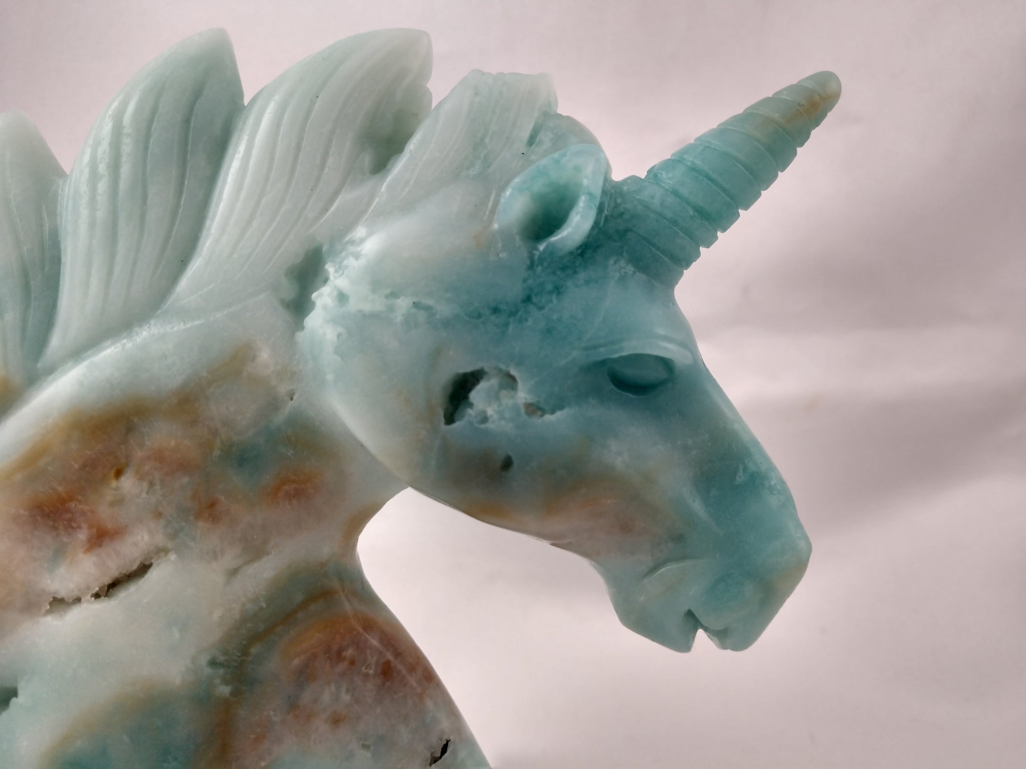 Amazonite Unicorn Carving