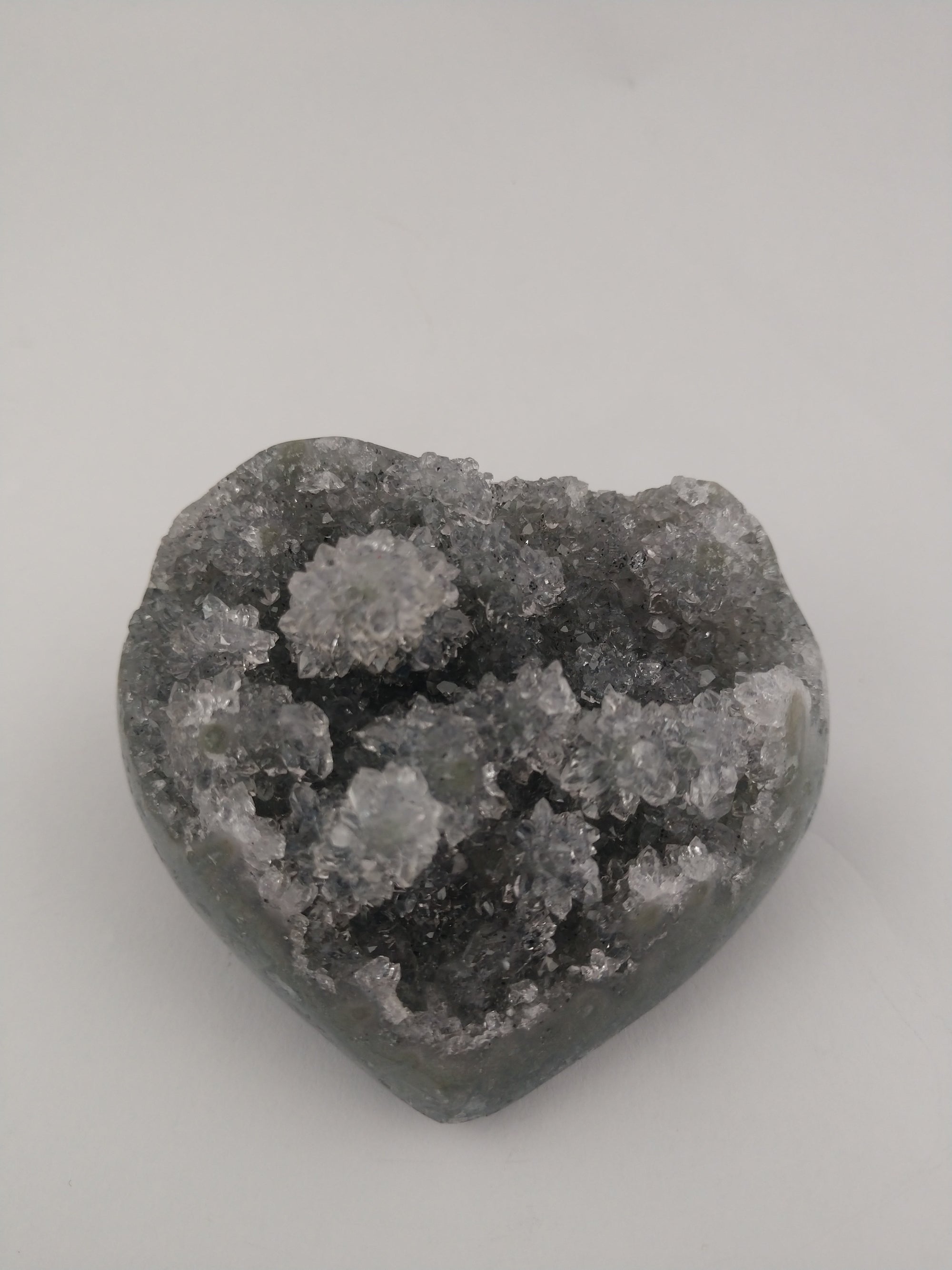 Black Quartz Stalactite Heart, Uruguay