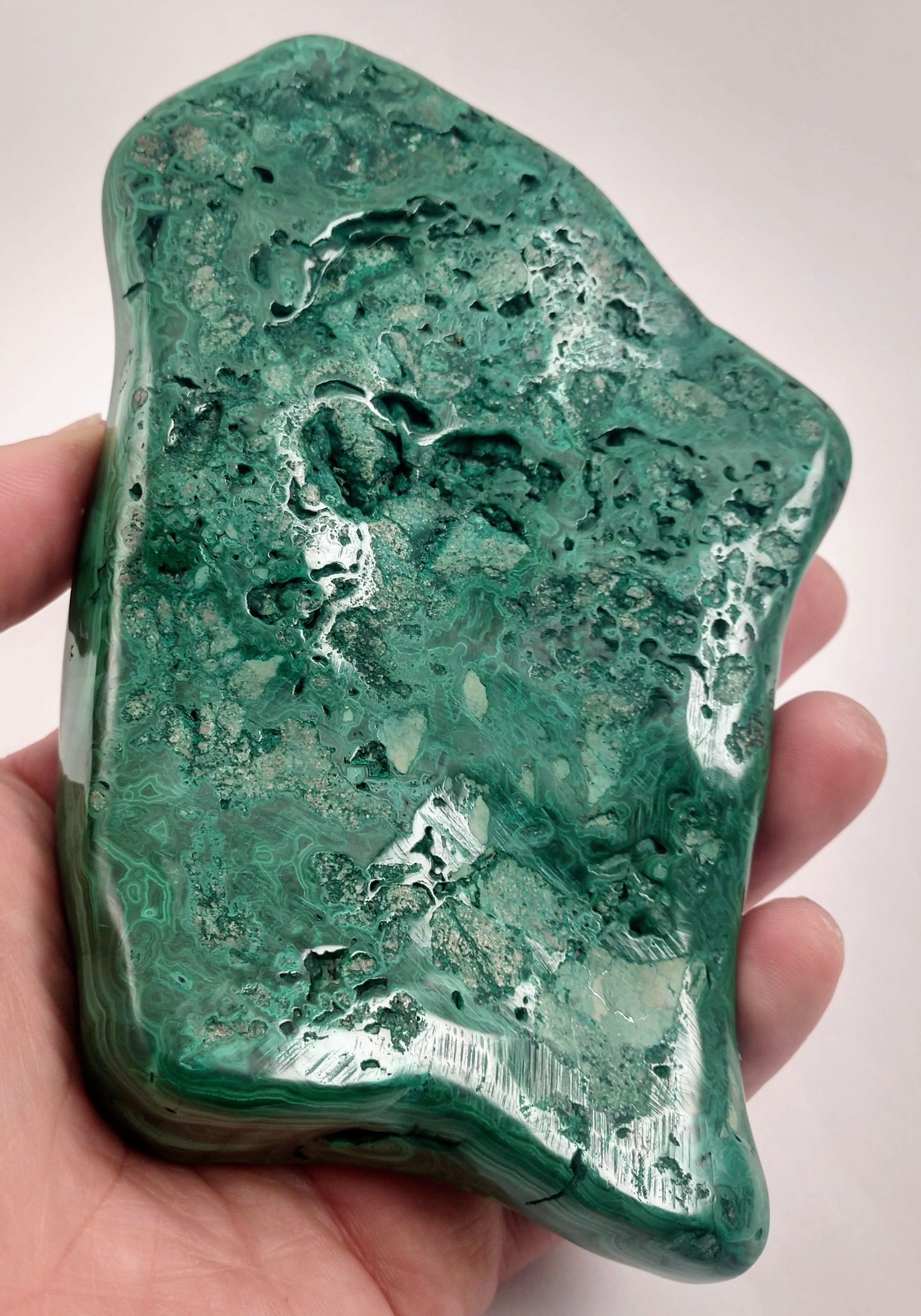 Polished Malachite, Congo