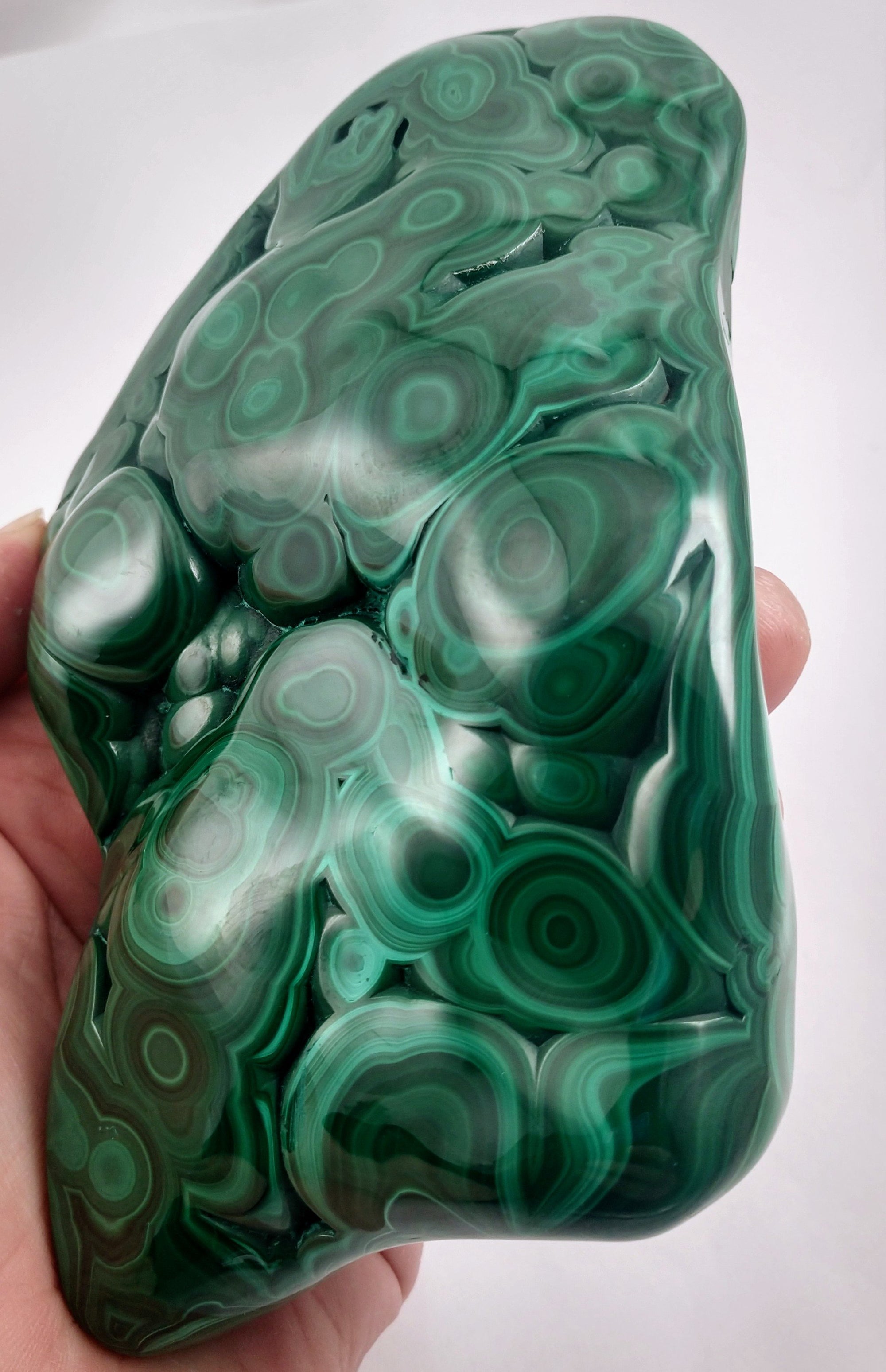Polished Malachite, Congo