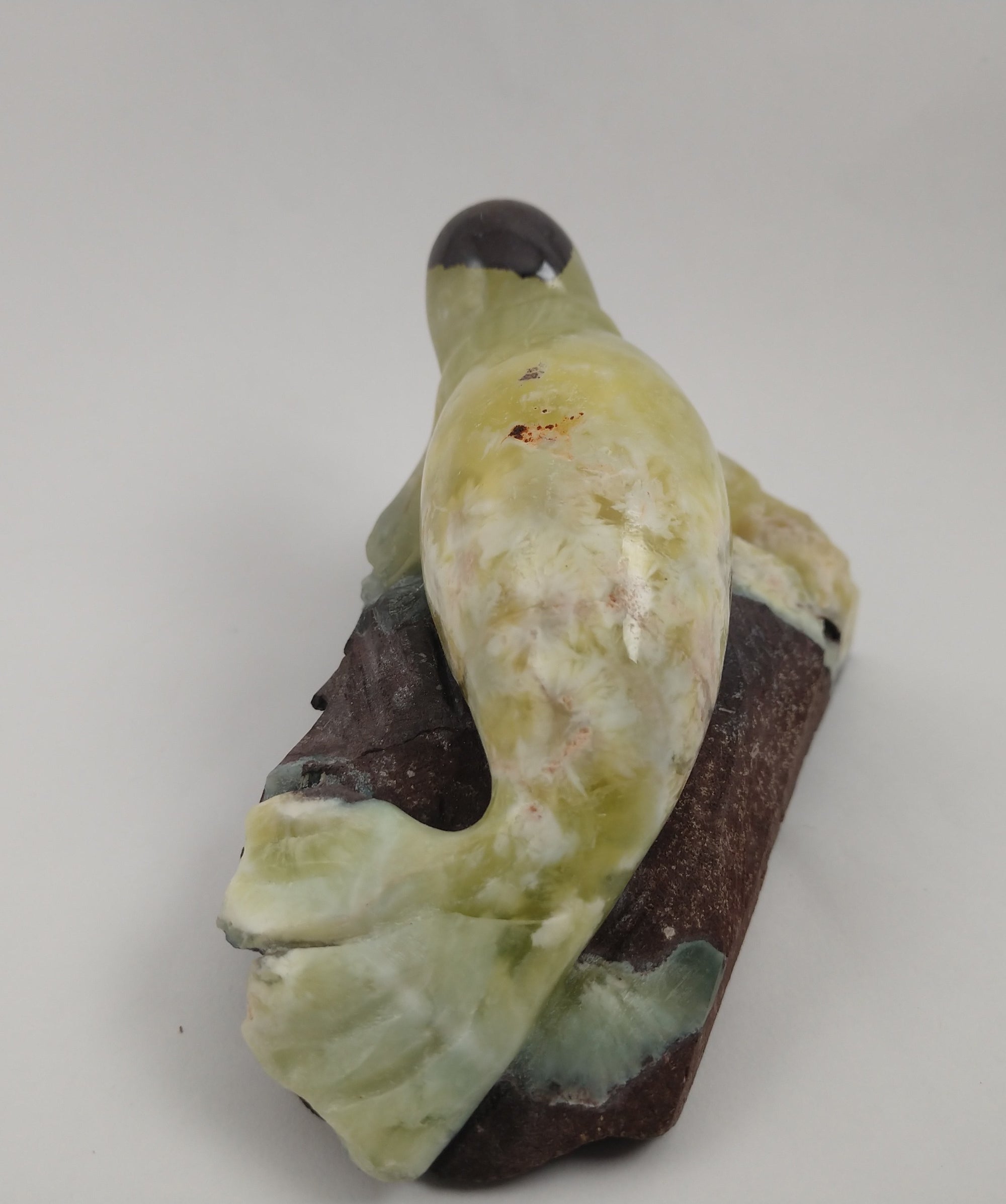 Prehnite Seal Carving