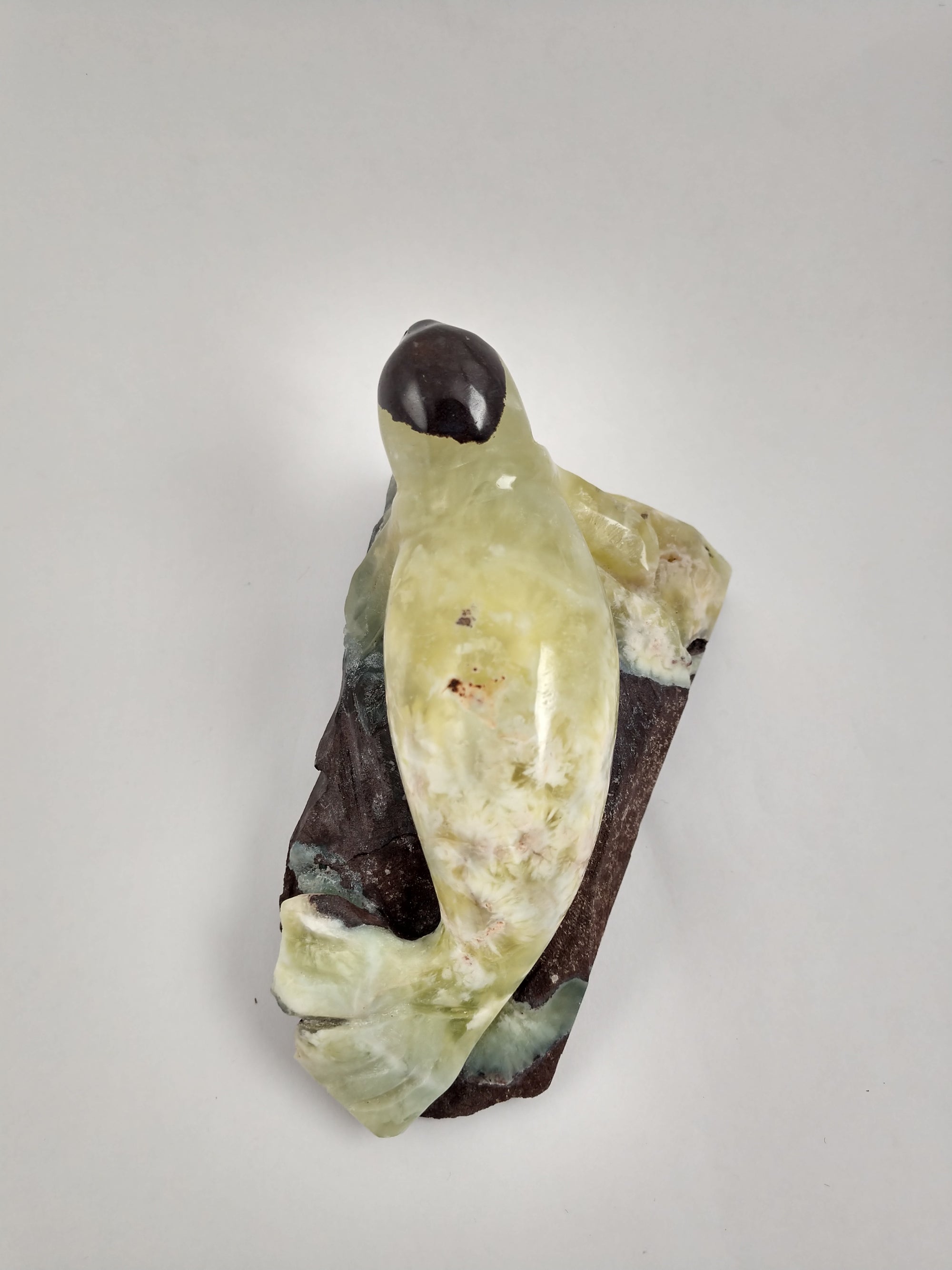 Prehnite Seal Carving