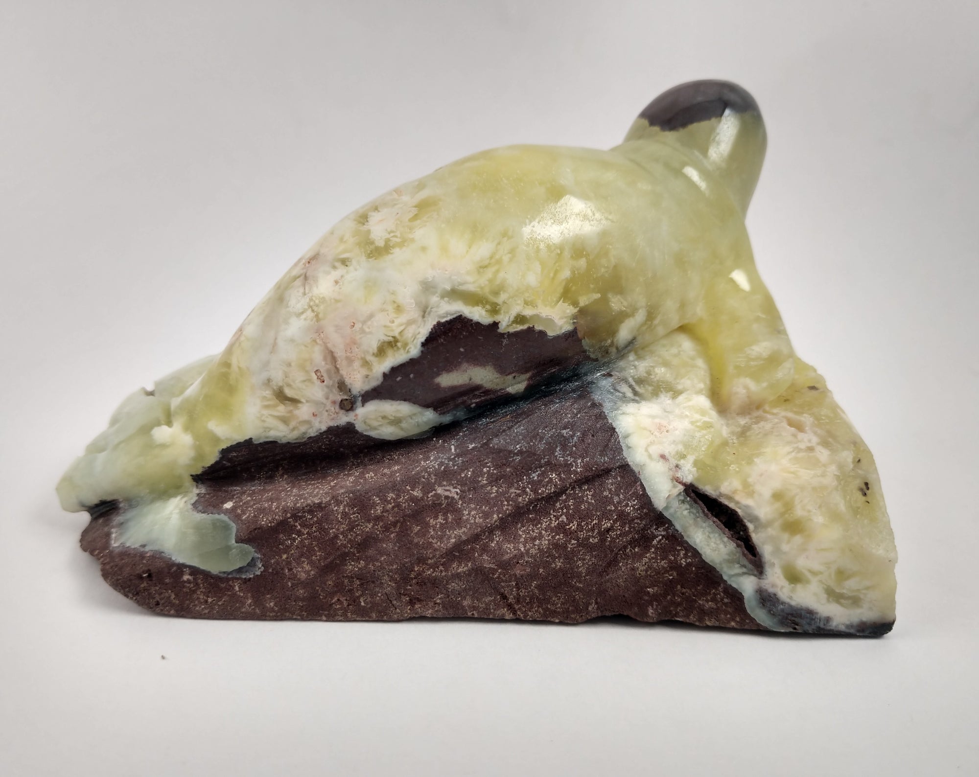 Prehnite Seal Carving