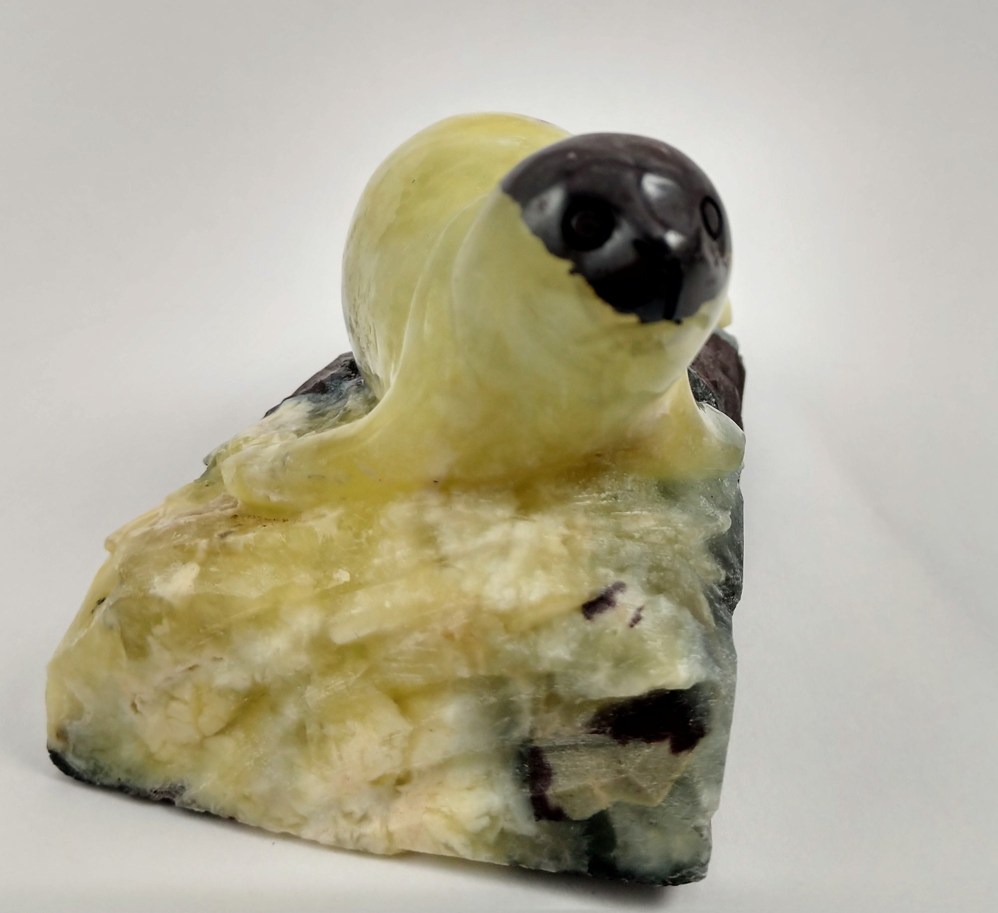 Prehnite Seal Carving
