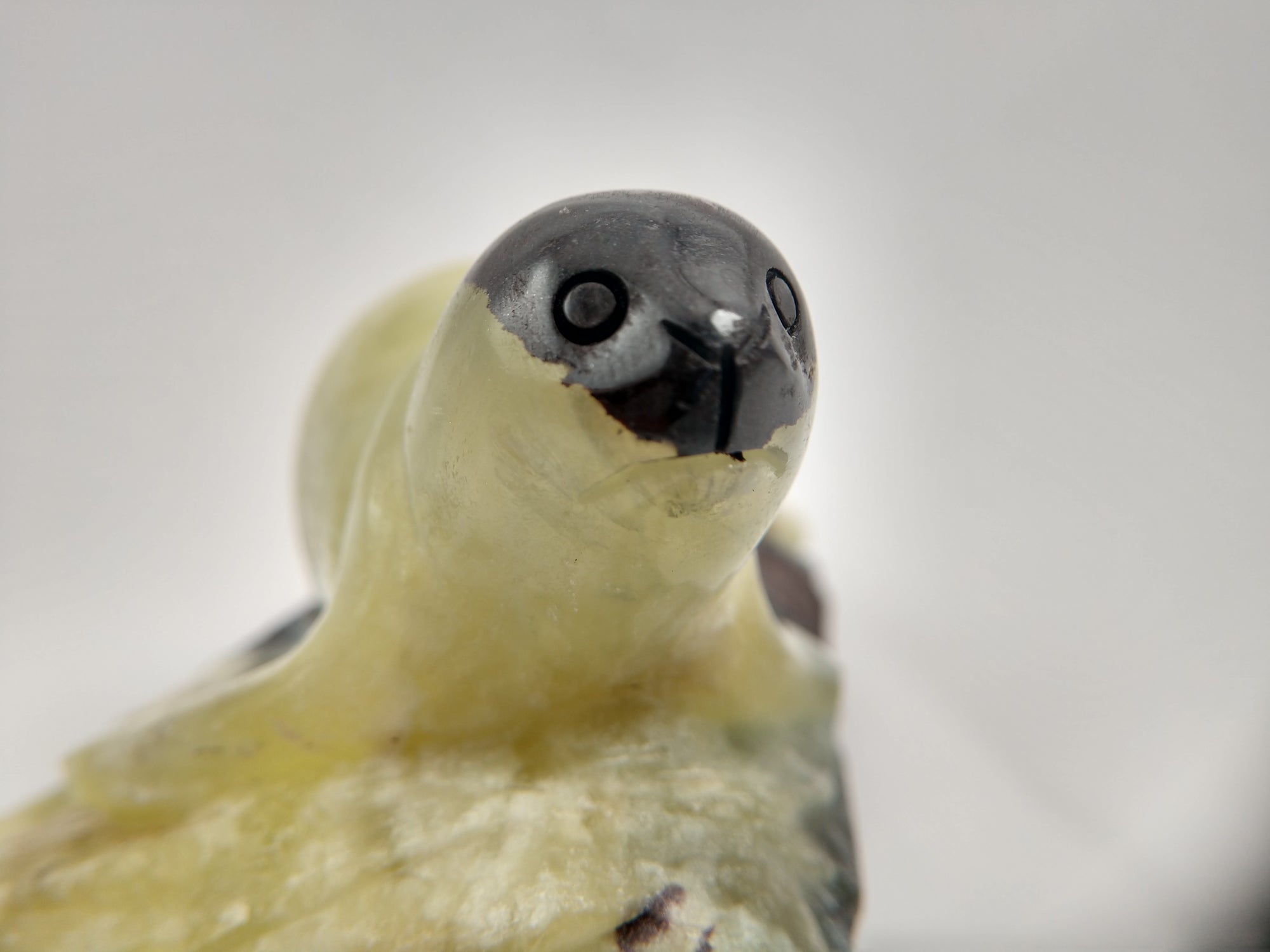 Prehnite Seal Carving