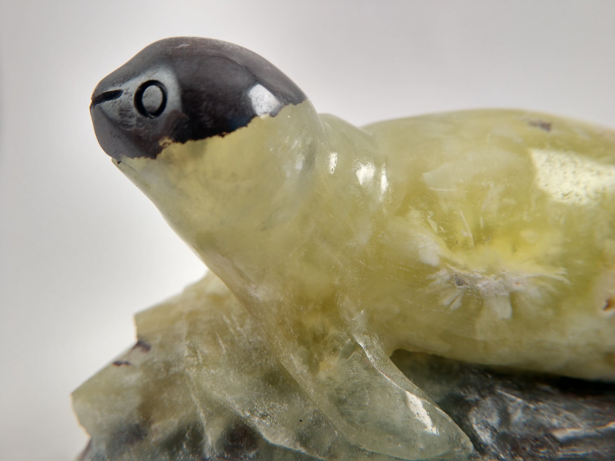 Prehnite Seal Carving