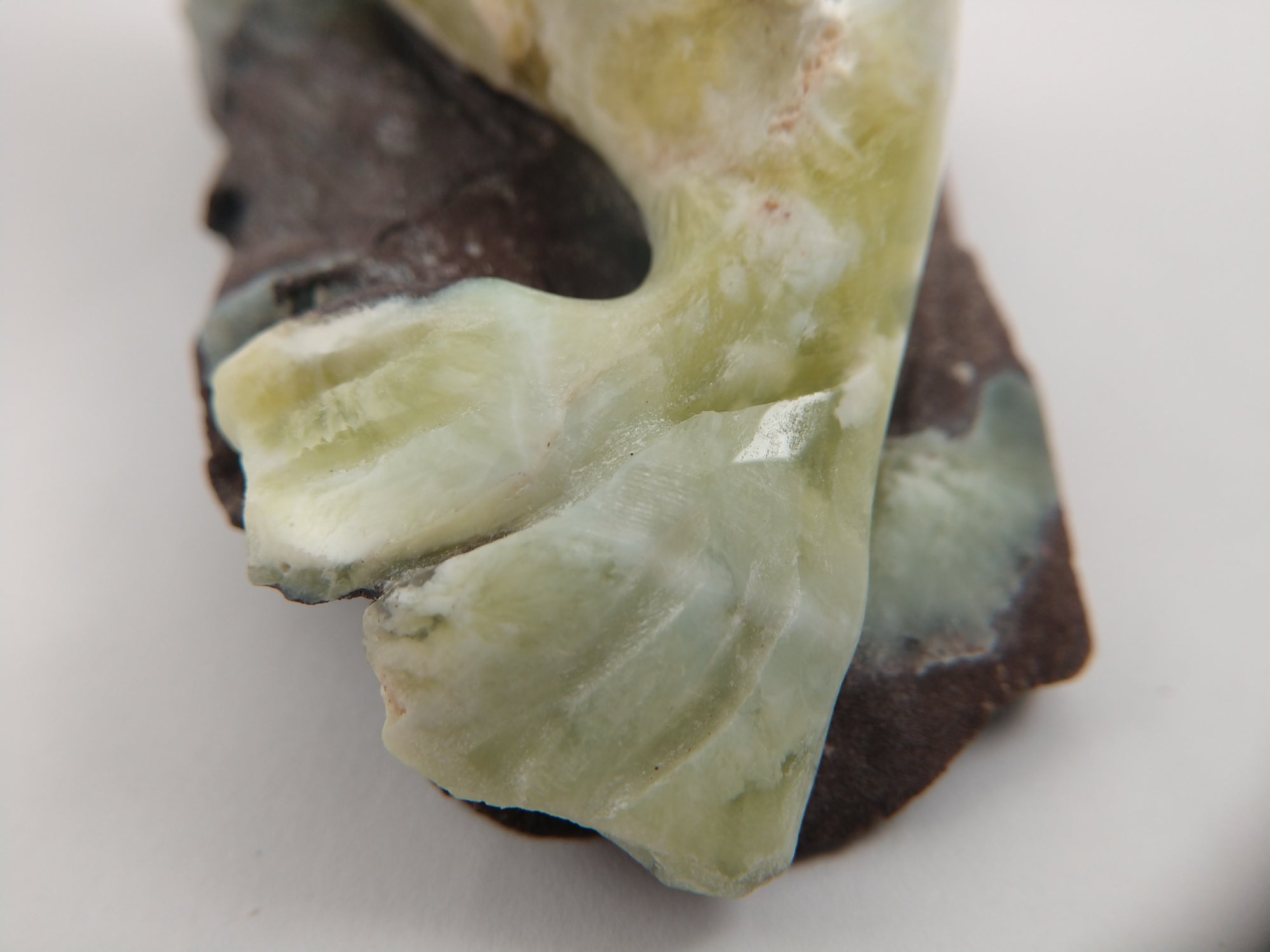 Prehnite Seal Carving