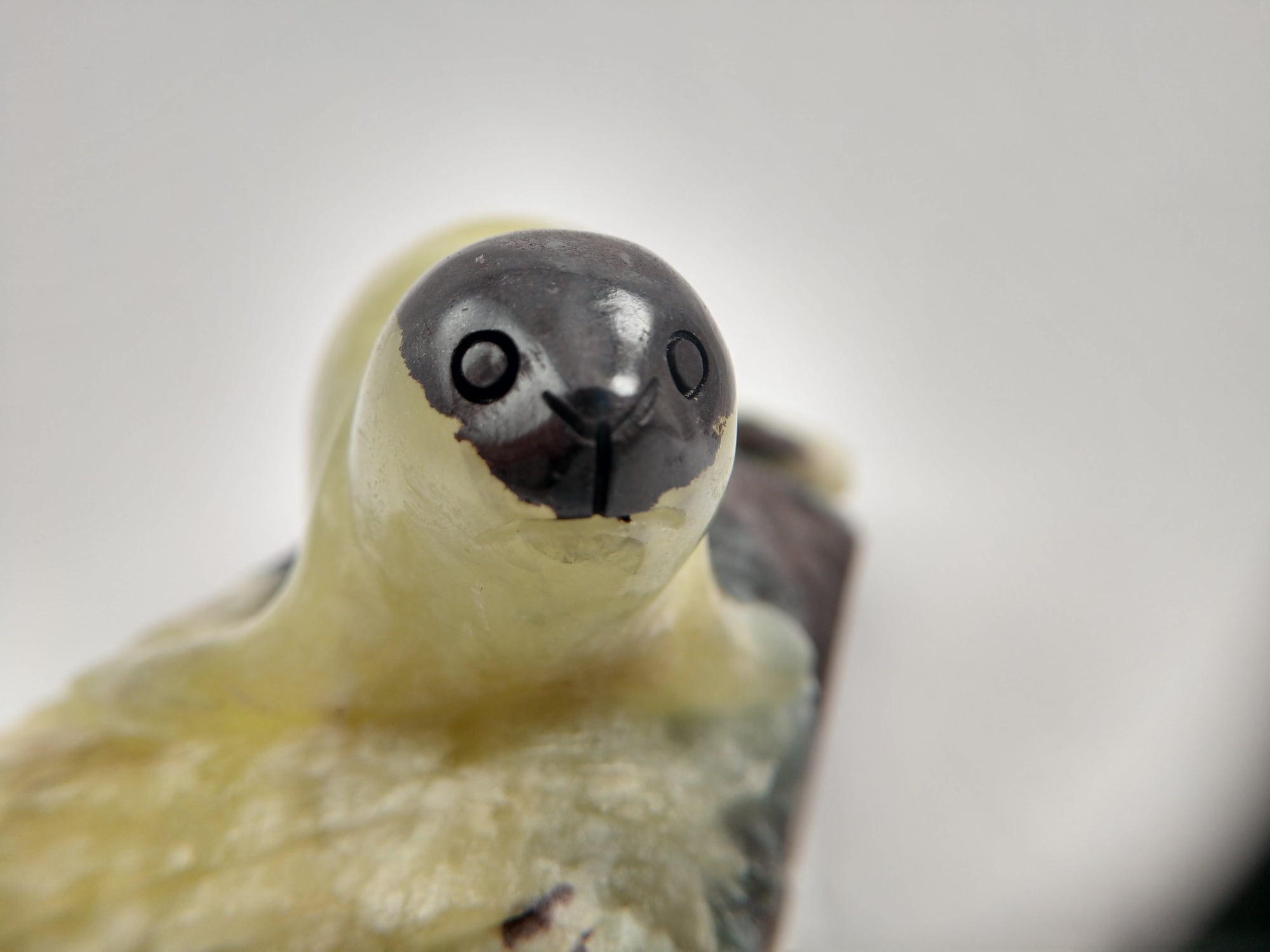 Prehnite Seal Carving